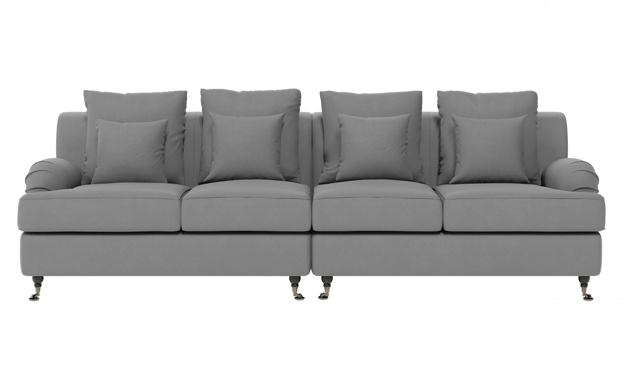 Guido Maria Kretschmer Home&Living Big-Sofa »NORIN«, zwei Fussarten: vorne - Rollen, hinten - Holzfüsse