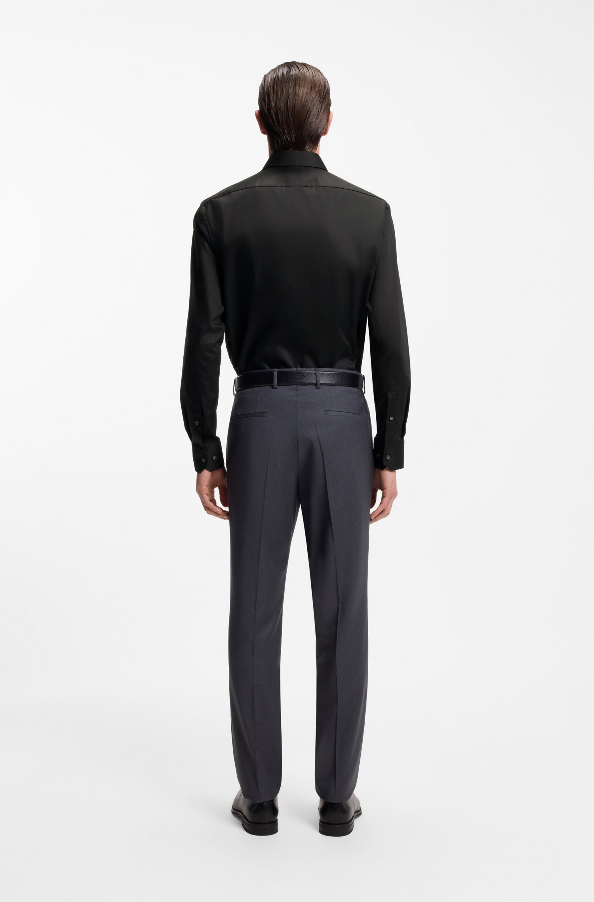 BOSS Chemise d'affaires Kent-Kragen, Regular Fit, bügelleichte Baumwollqualität
