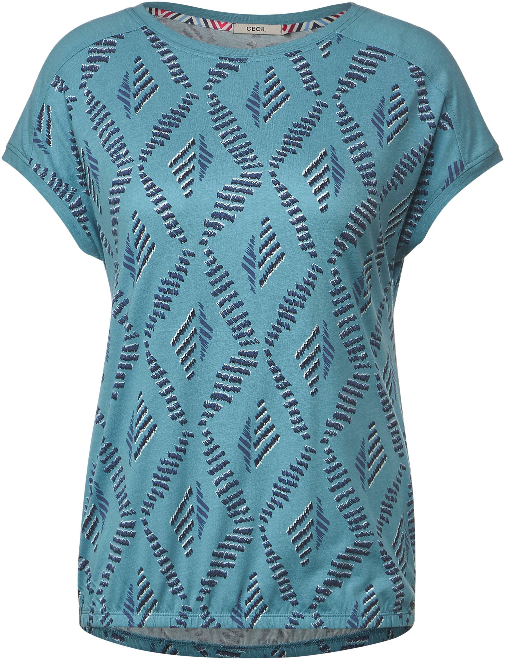 ♕ Cecil T-Shirt, mit dem Schulterdetail versandkostenfrei kaufen unifarbenen
