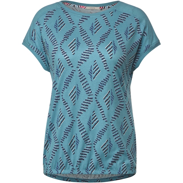 ♕ Cecil T-Shirt, mit dem unifarbenen Schulterdetail versandkostenfrei  kaufen