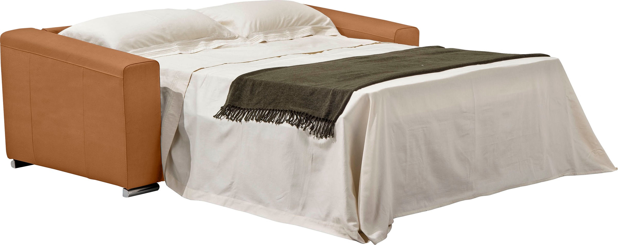 Egoitaliano Canapé-lit »Cabiria, Design und super Sitz- und Liegekomfort« Sofa inkl. Schlaffunktion, Kopfteile verstellbar, mit Metallfüssen