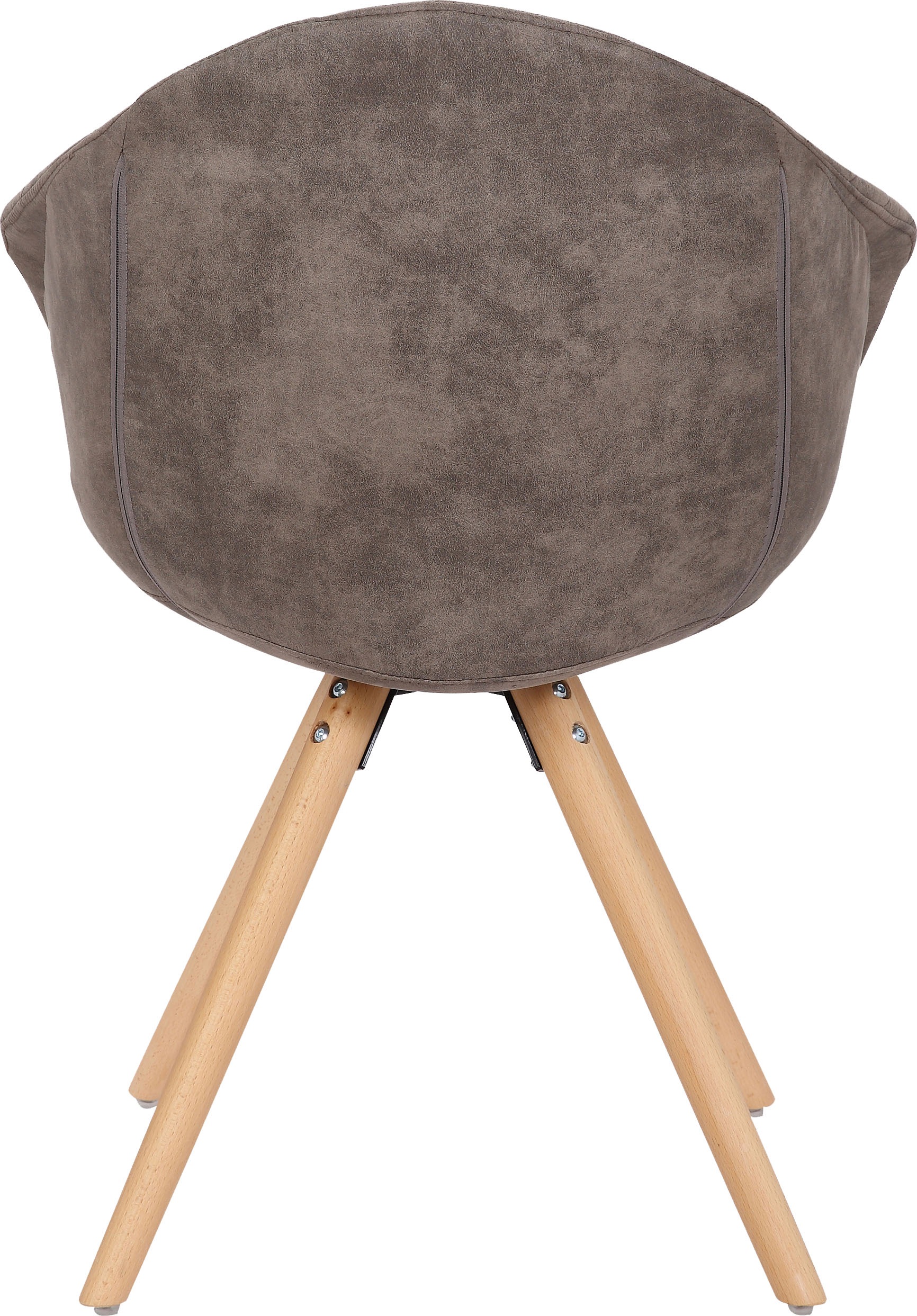 Kayoom Polsterstuhl »Stuhl Chadwick 110 2er-Set, stilvolles Design, in Naturfarben gehalten«, (Set), 2 St., bequem, Holzbeine, weich gepolstert, stilvolles Design