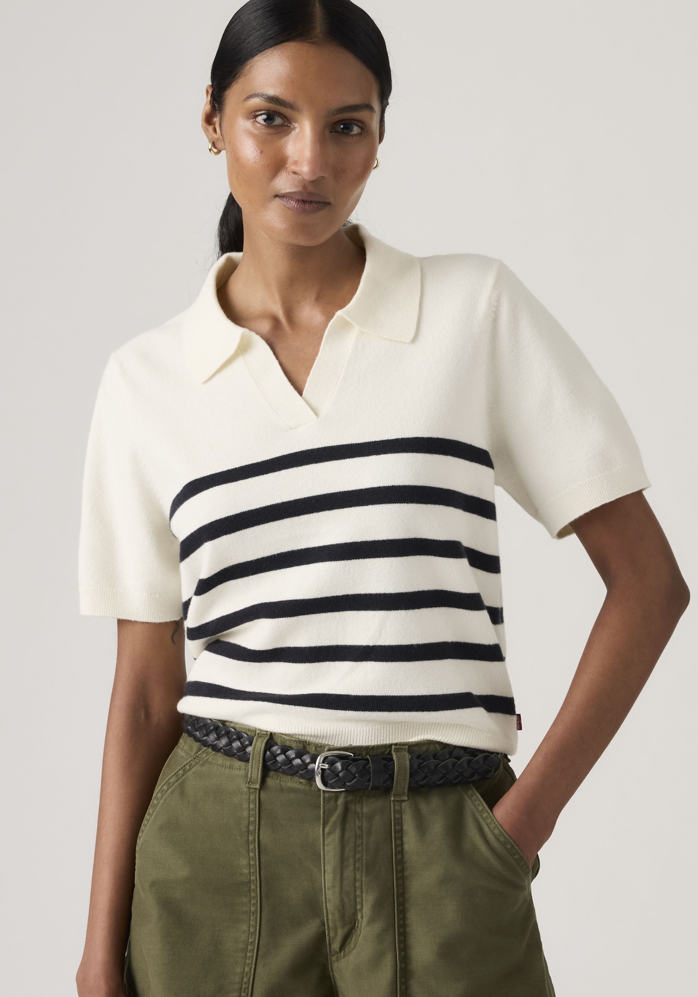 Levi's® Pull à manches courtes »SUPER SOFT POLO SWEATER«