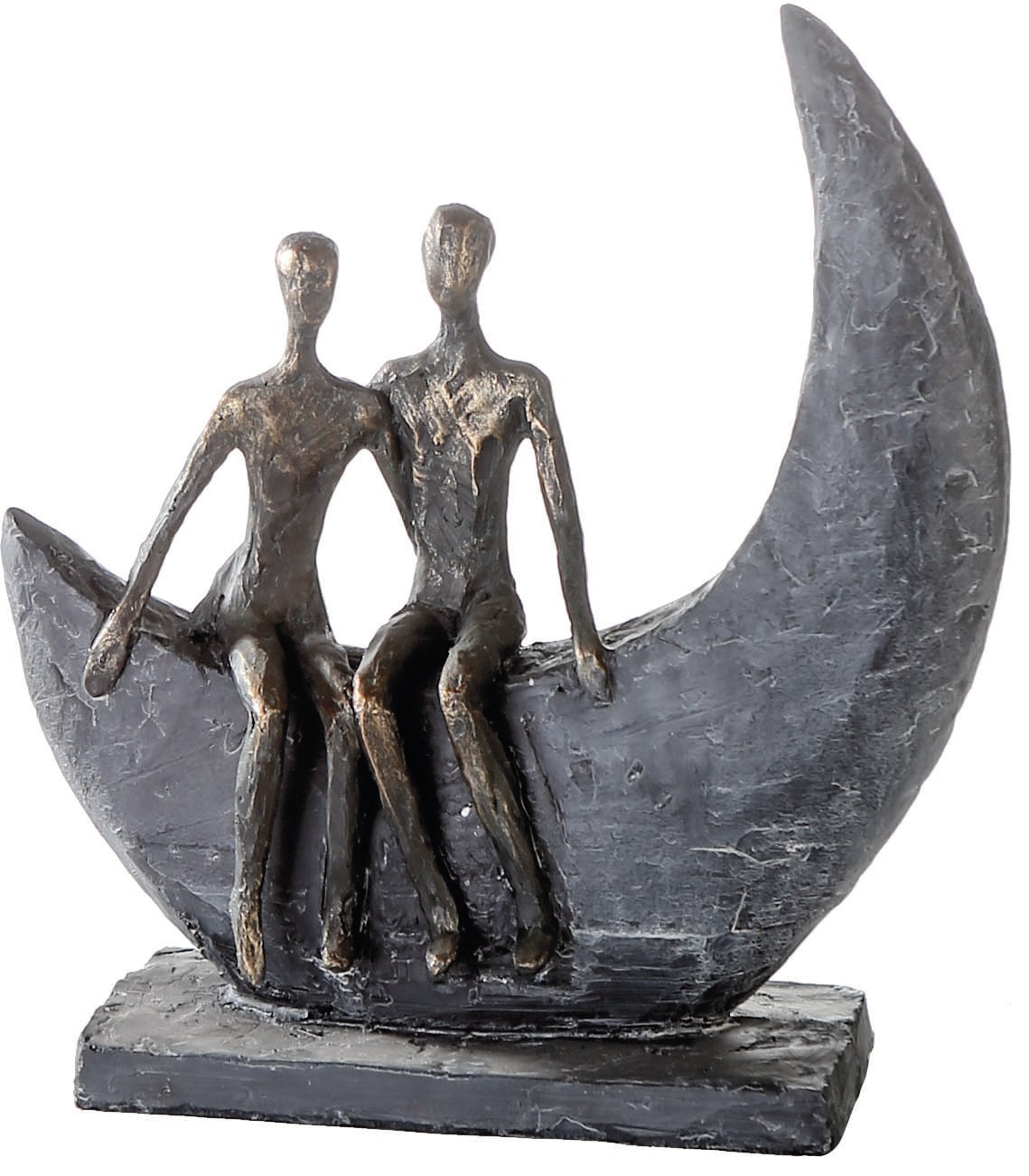 Casablanca by Gilde Dekofigur »Skulptur Moon«, Dekoobjekt, Höhe 24 cm,  Pärchen, mit Spruchanhänger, Wohnzimmer kaufen