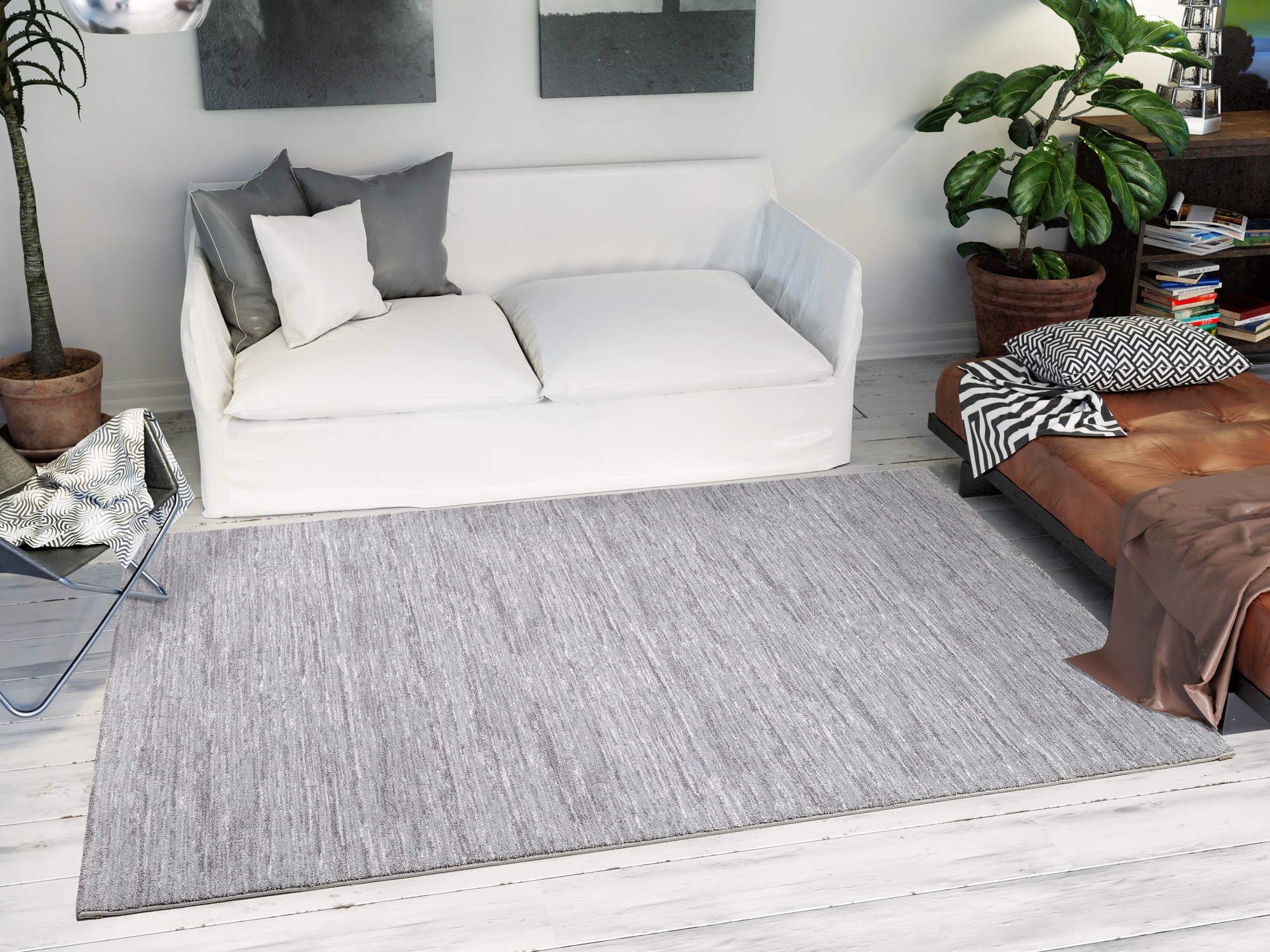Image of OCI DIE TEPPICHMARKE Teppich "Sofi Lori" rechteckig 12 mm Höhe Frisé Teppich, Kurzflor, Wohnzimmer