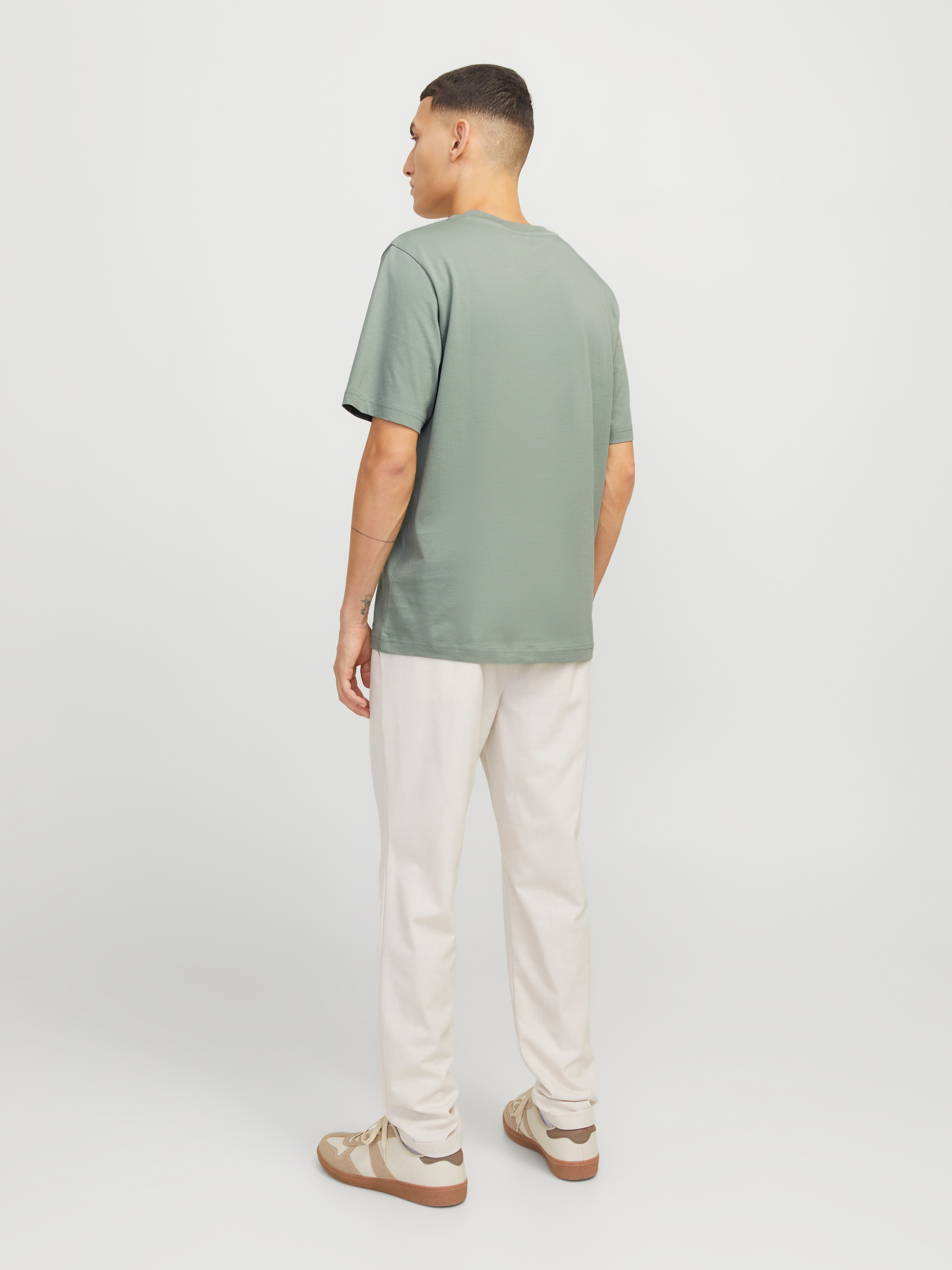 Jack & Jones Shirt à col rond »JPRBLUARCHIE TEE CREW NECK« mit Logo Print