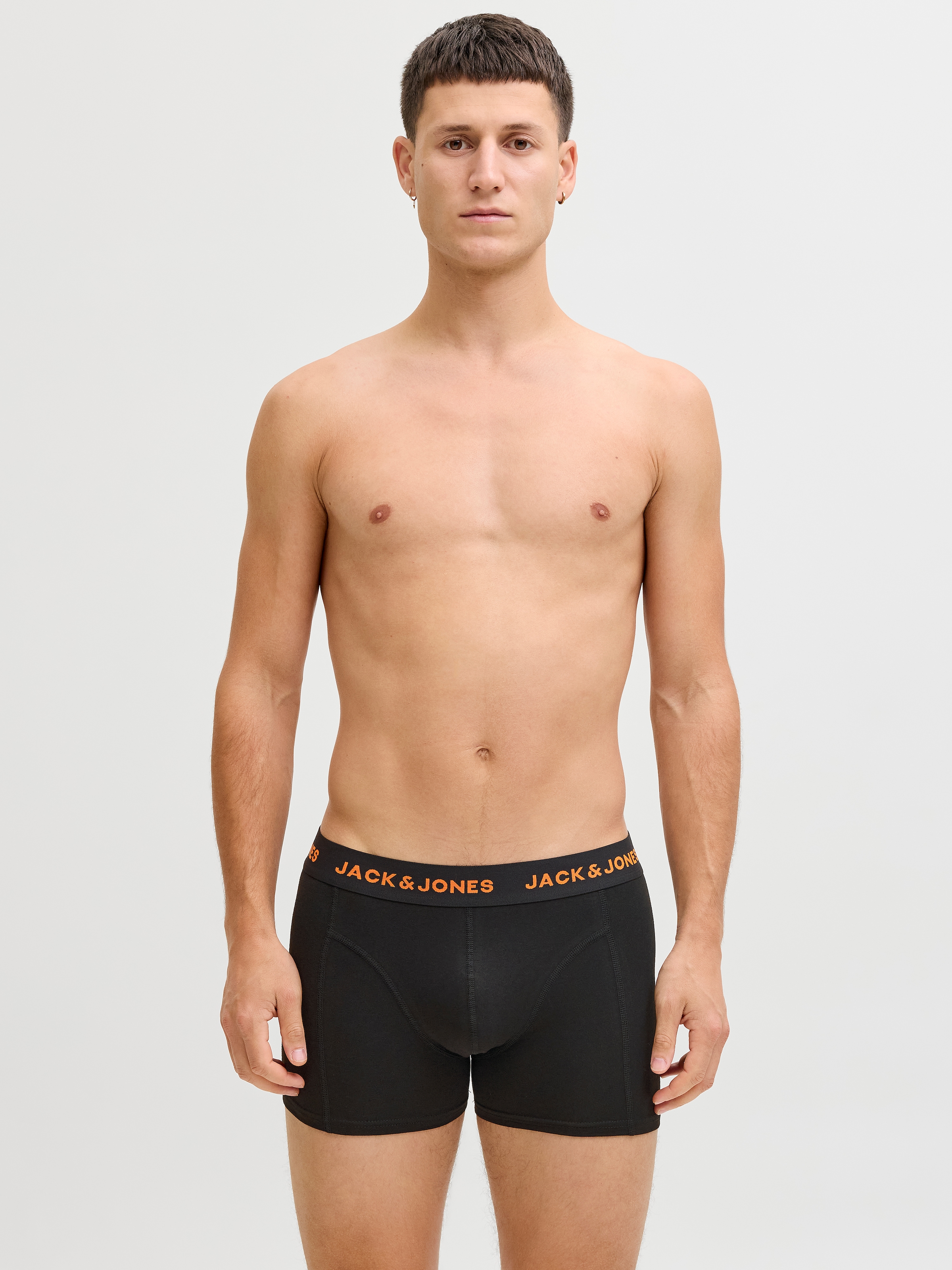 Jack & Jones Tronc »JACBLACK – Formschlüssige Boxershorts mit elastischem Bund« Packung, 5 cuis unifarben, casual, körpernah, Jersey