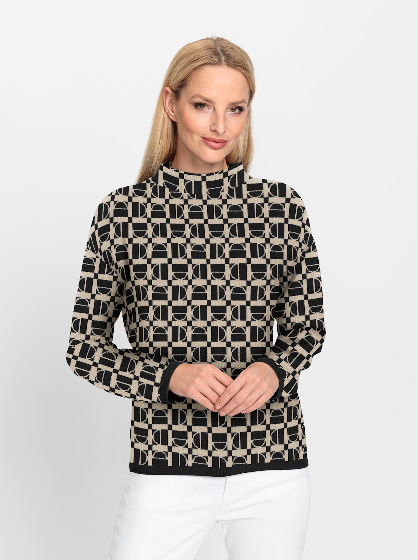 Image of heine Jacquardpullover "Jacquard-Pullover"