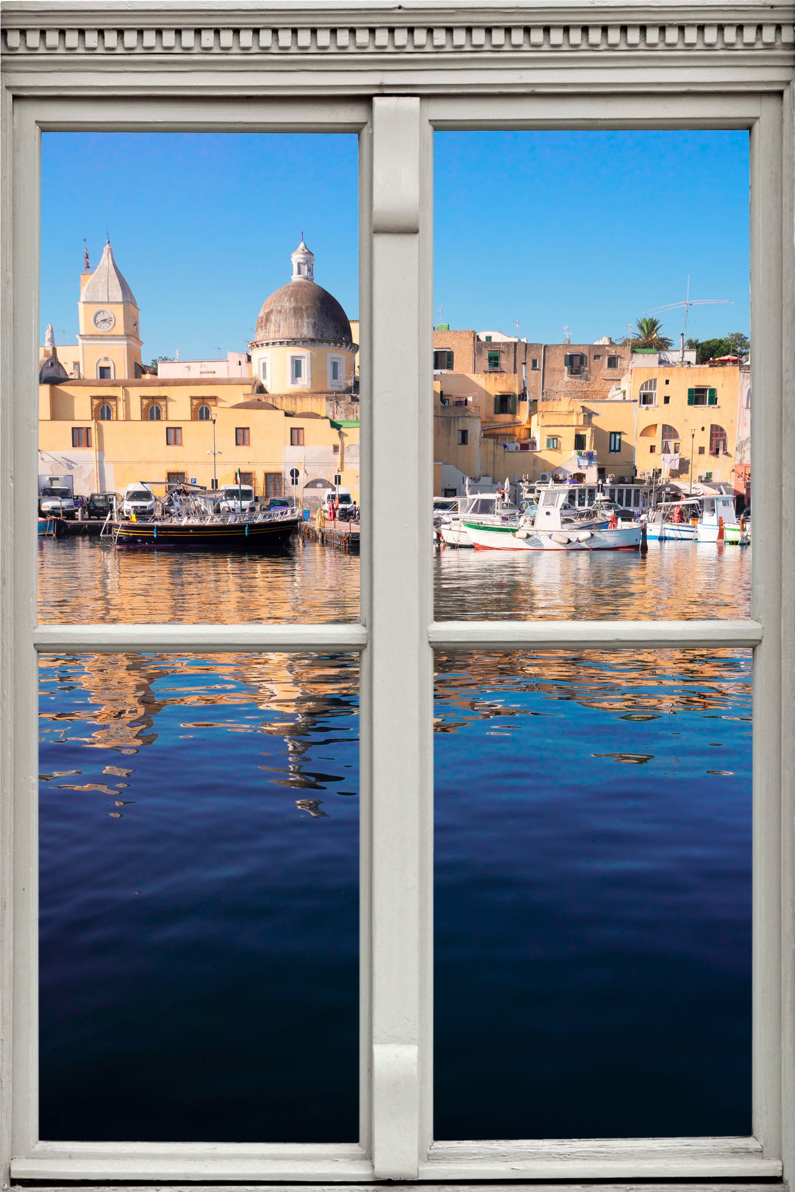 Image of queence Wandsticker "Hafen" Wandsticker, Wandbild, selbstklebend, 3D, Fenster