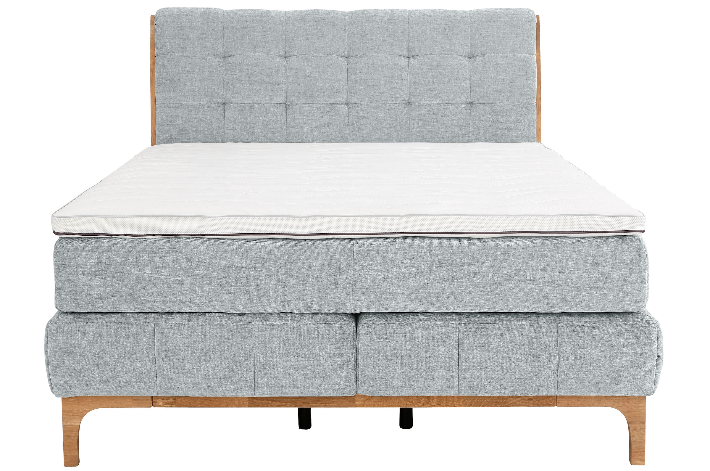 GOODproduct Boxspringbett »Jelle«, (5 St.), zertifizierte, recycelte Bezugsstoffe, verschiedene Ausführungen