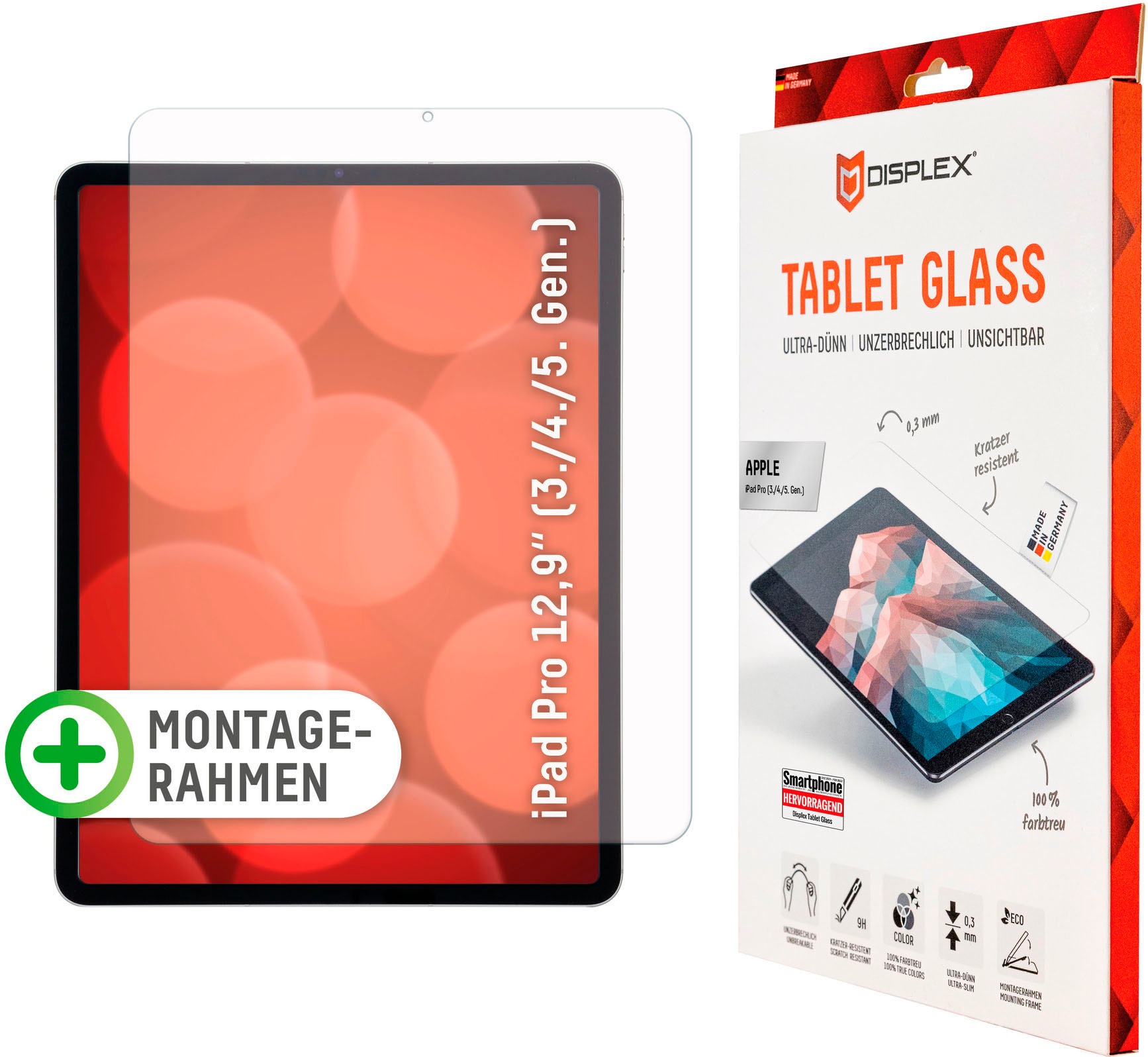Image of Displex Displayschutzfolie »Tablet Glass iPad Pro 12,9" (3/4/5 Gen.)«, für iPad Pro 12,9" (3/4/5 Gen.) bei Ackermann Versand Schweiz