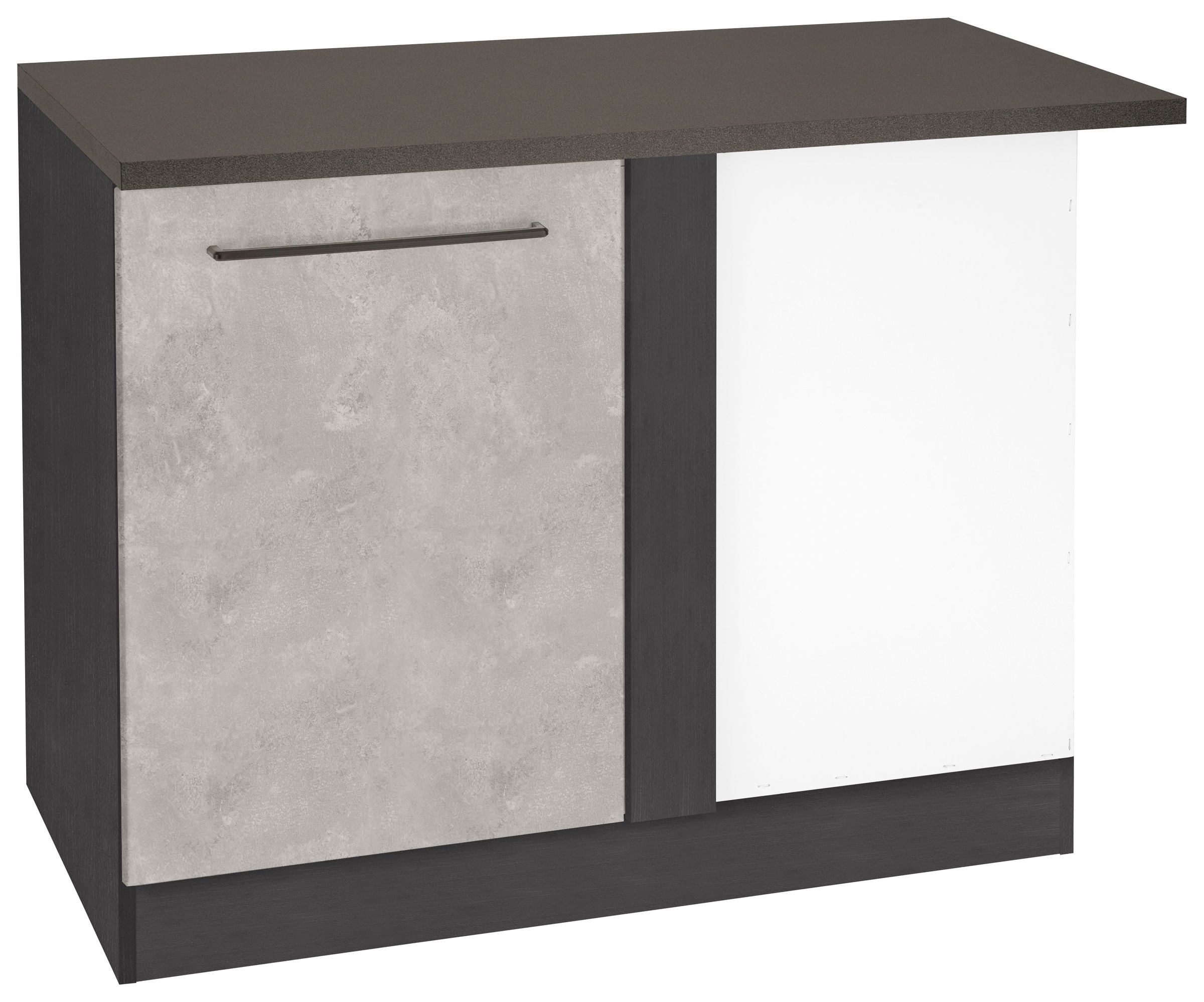 Image of HELD MÖBEL Eckunterschrank »Tulsa«, 110 cm breit, 1 Tür, schwarzer Metallgriff, hochwertige MDF Front bei Ackermann Versand Schweiz