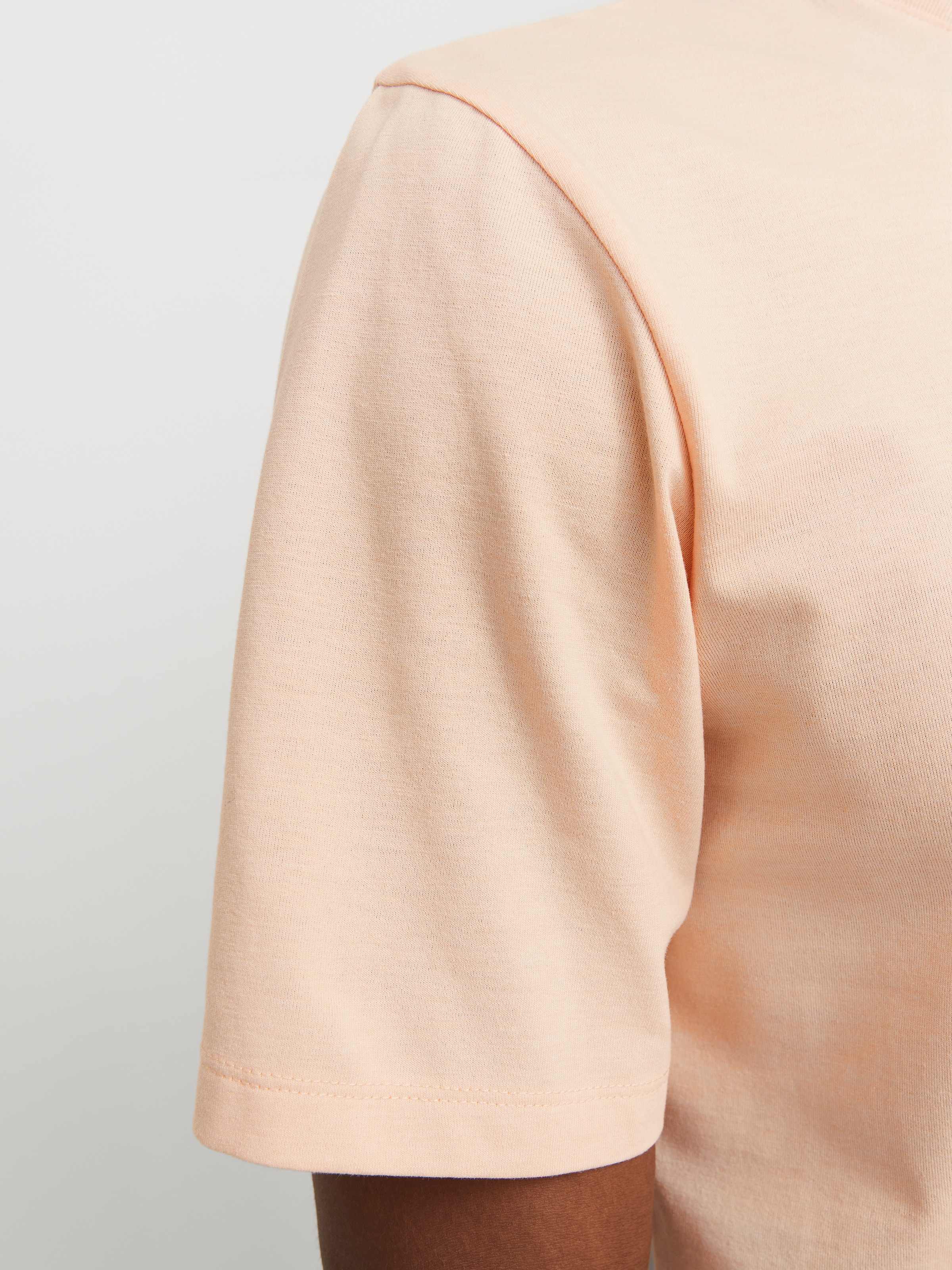 Jack & Jones Rundhalsshirt »JJELOGO TEE SS O-NECK 2 COL SS25 SN« mit Logo Print