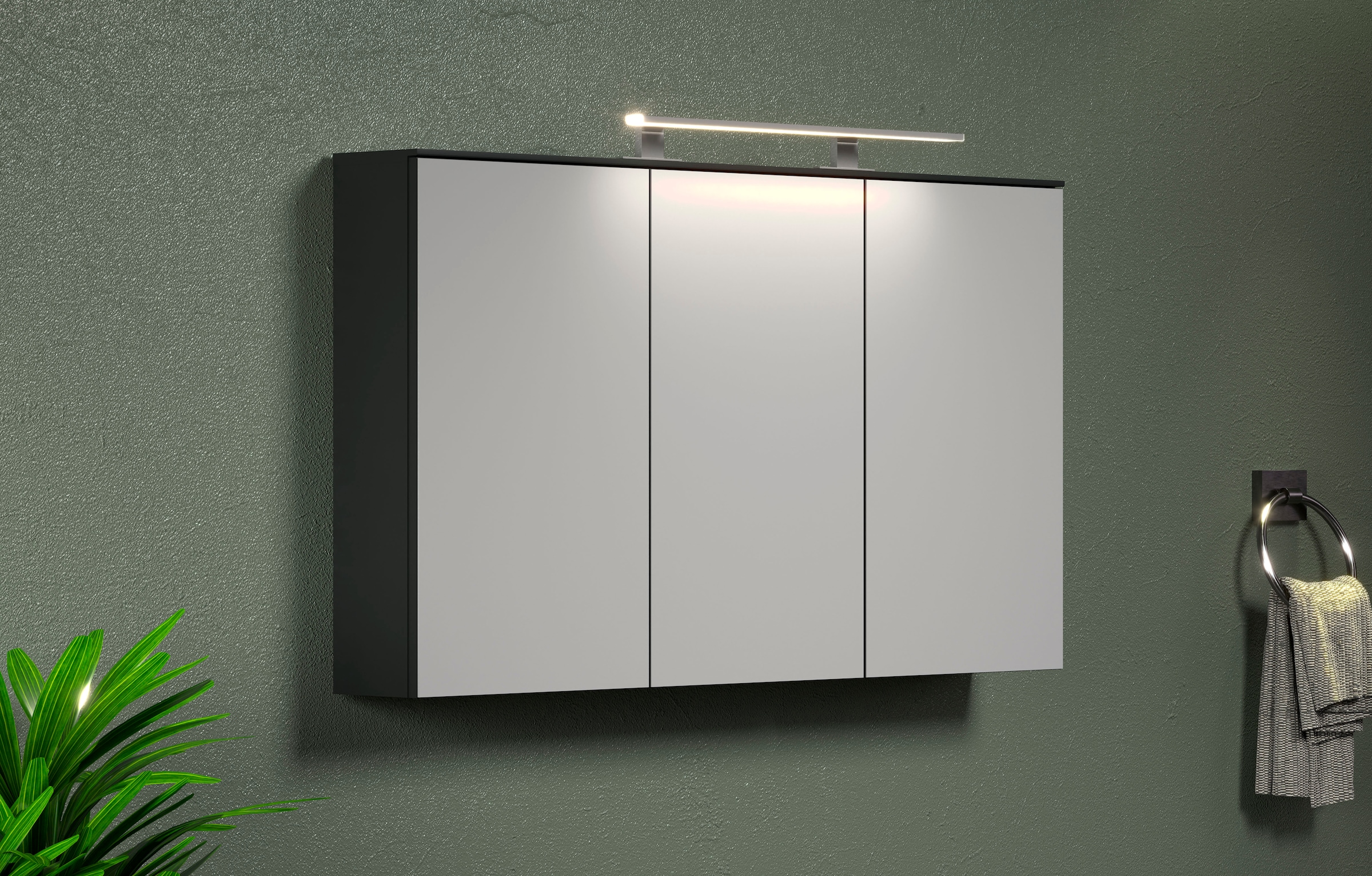 ♕ INOSIGN Spiegelschrank »Premont«, (1 St.), 120 cm breit / 70 cm hoch,  Spiegelschrank Türen mit Soft-Close versandkostenfrei auf