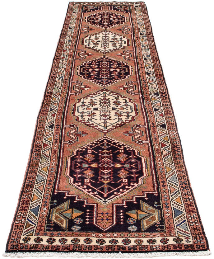 Image of morgenland Orientteppich »Perser - Nomadic - 298 x 70 cm - hellbraun«, rechteckig, 10 mm Höhe, Wohnzimmer, Handgeknüpft, Einzelstück mit Zertifikat bei Ackermann Versand Schweiz