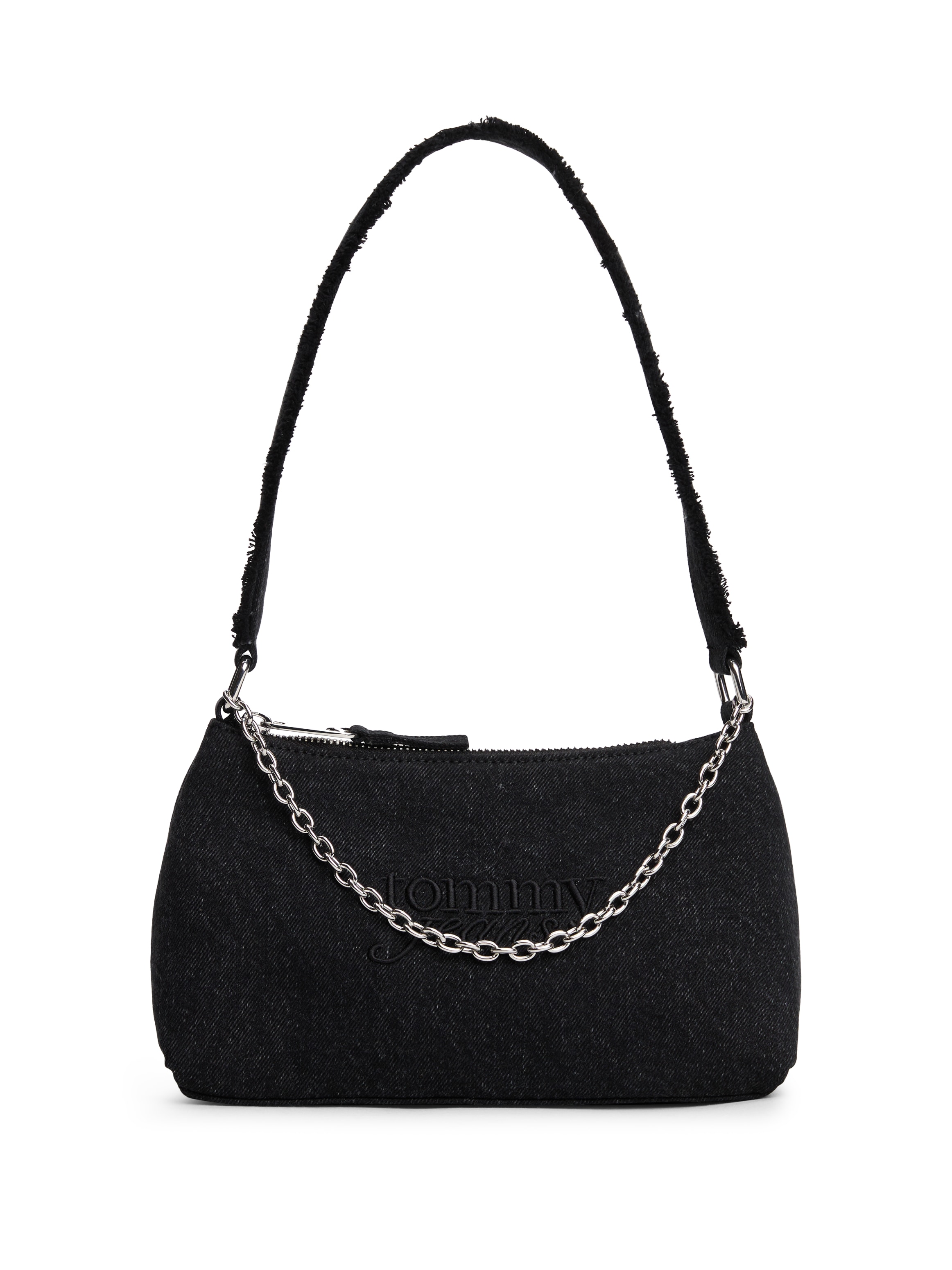 Image of Tommy Jeans Schultertasche "TJW COOL DENIM SHOULDER BAG", Damen Tragetasche, Minibag mit edler Logostickerei