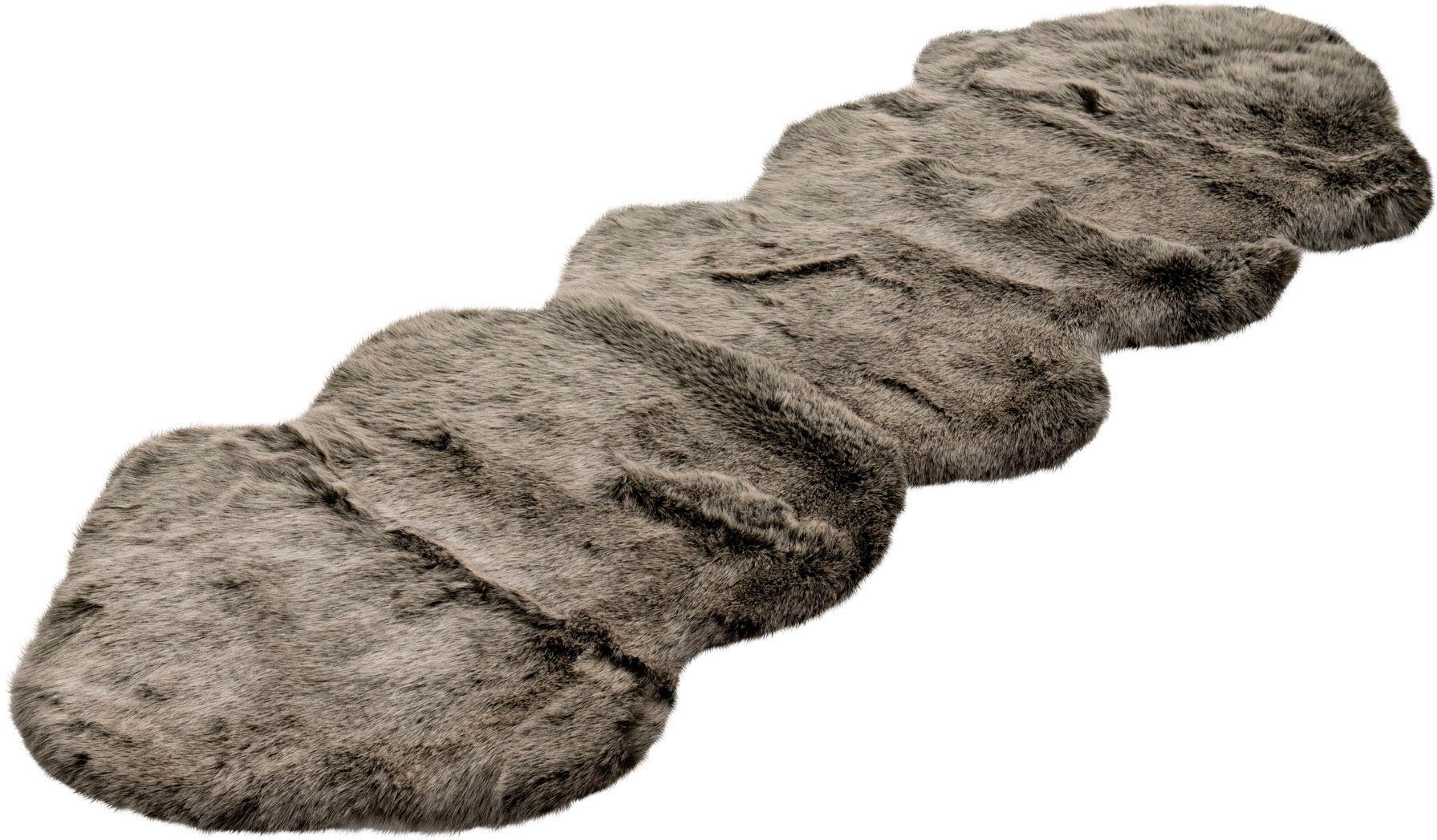 Image of calo-deluxe Hochflor-Läufer "Emica-1000" fellförmig 52 mm Höhe Kunstfell