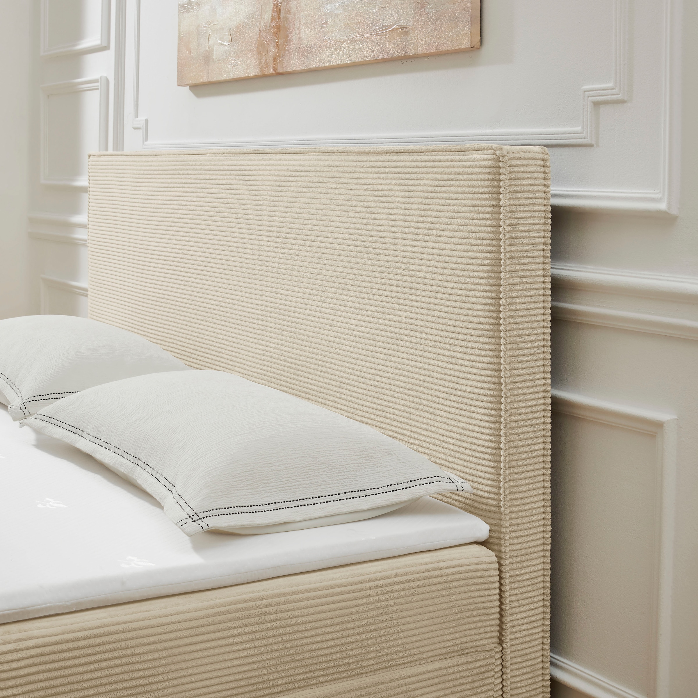 GOODproduct Boxbett »Henno inkl. Bettkasten und Topper, Liegefläche 180x200cm« erhältlich in hochwertigem Cord-Stoff und der Grösse 180x200 cm