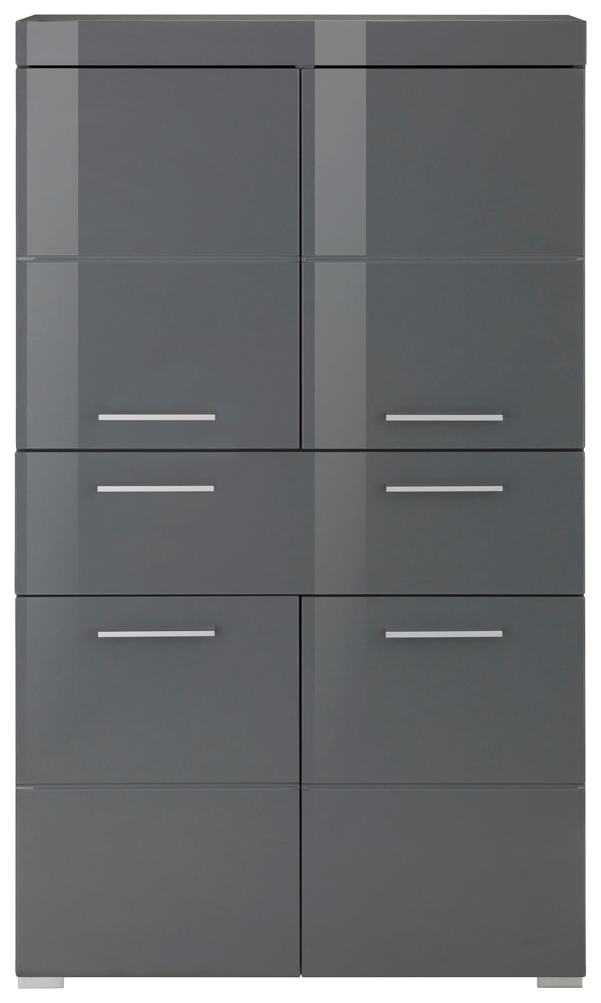 INOSIGN Midischrank »Avena«, Badschrank 4-türig mit einer Schublade - Masse (B/T/H) 73/31/130 cm