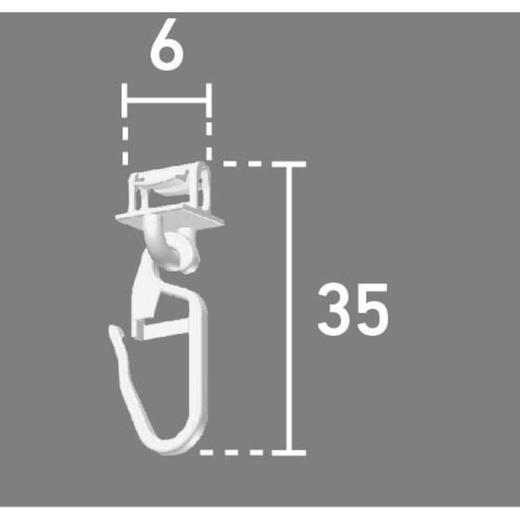 Good Life Klick-Gleiter »Alves«, (Packung, 20 St.), für Vorhangstangen mit schmalem Lauf (4 mm)