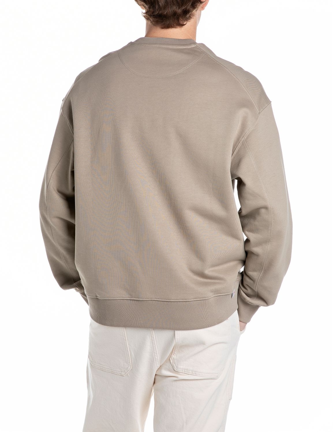 Replay Sweatshirt, mit gesticktem Schriftzug vorn