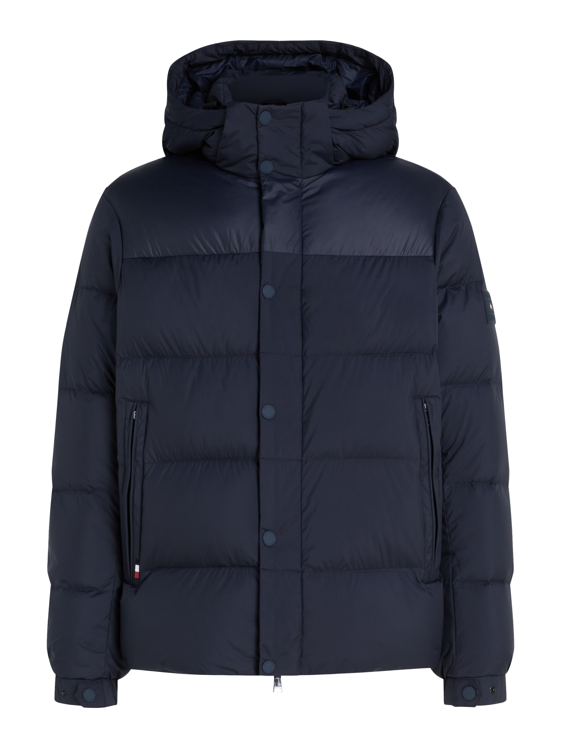 Steppjacke »MIX DOWN HOODED PUFFER JACKET«, mit Kapuze, mit abnehmbarer Kapuze