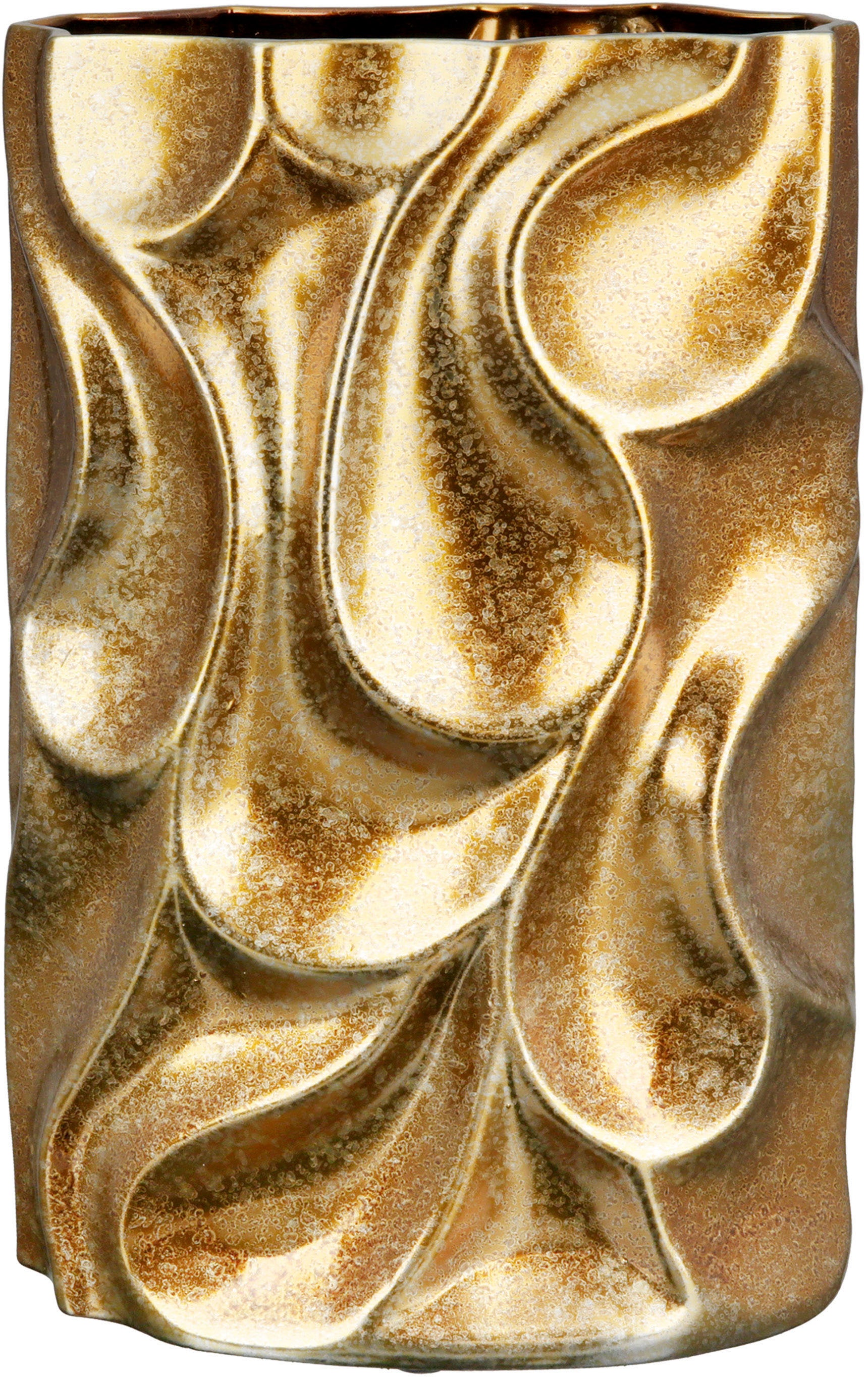 Image of Casablanca by Gilde Tischvase "Relief, Höhe ca. 36 cm, mit Dellen-Struktur" dekorative Vase aus Keramik, Blumenvase