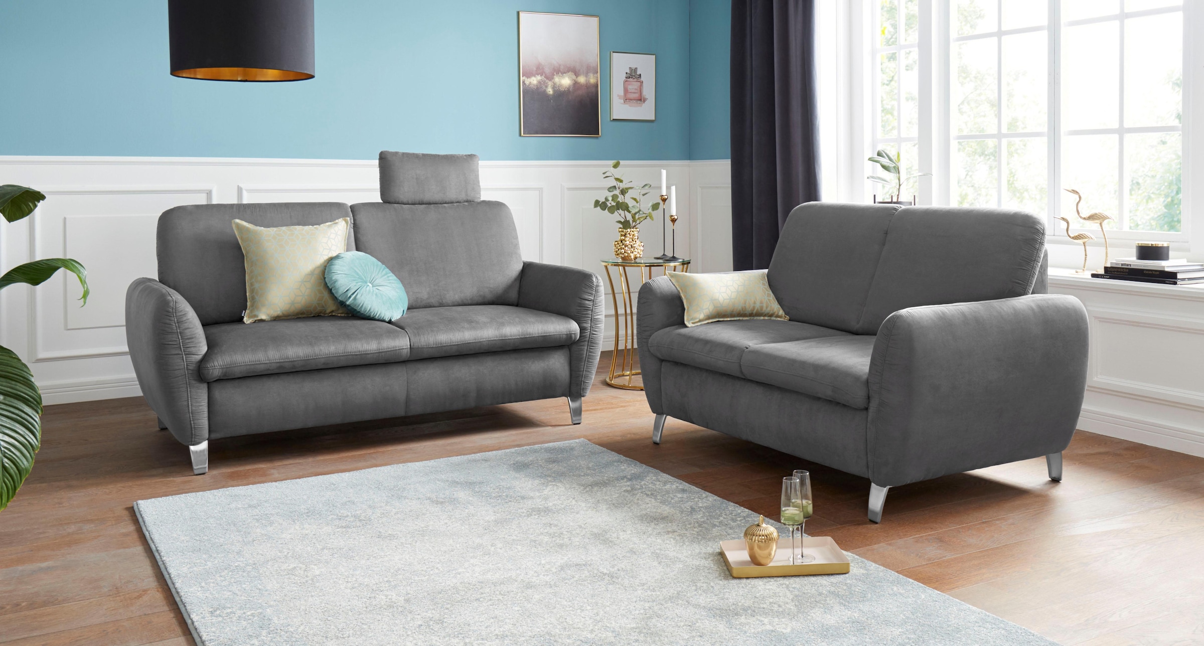 Image of sit&more 2-Sitzer "Daytona" inklusive Federkern und einer Kopfstütze