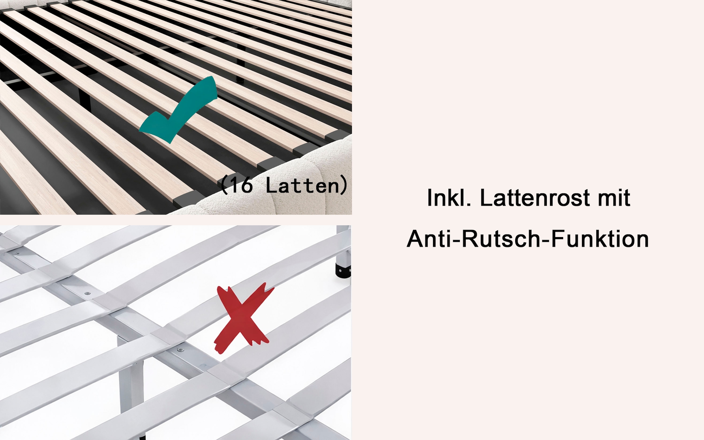 Home affaire Polsterbett »SELVAIR in der Breite 180cm, inkl. Lattenrost und Bettkasten« gepolstertes Kopfteil und Rahmen, Bezug im Chenillecharakter