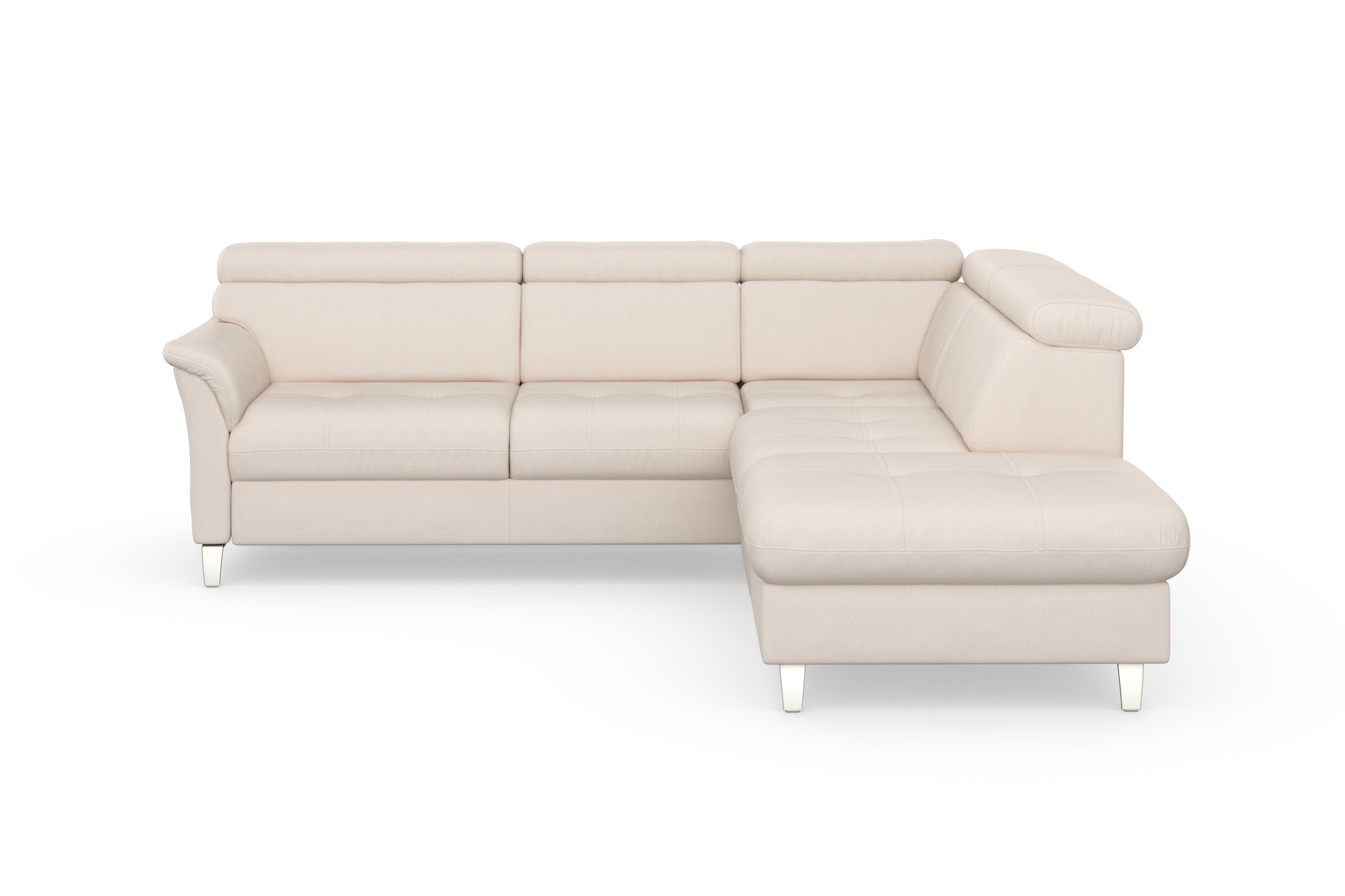 sit&more Ecksofa »Marano L-Form« inklusive Kopfteilverstellung, wahlweise mit Bettfunktion, Bettkasten