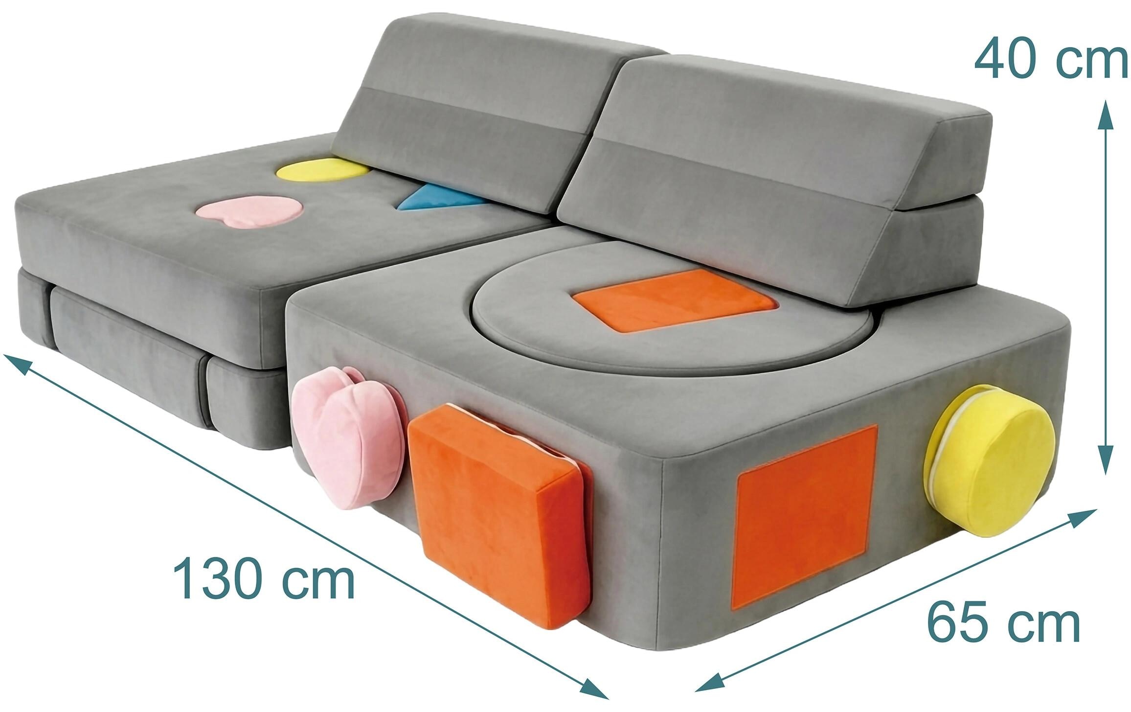 relaxdays Fauteuil pour enfant »Kindersessel Kinder Spielsofa Modular«
