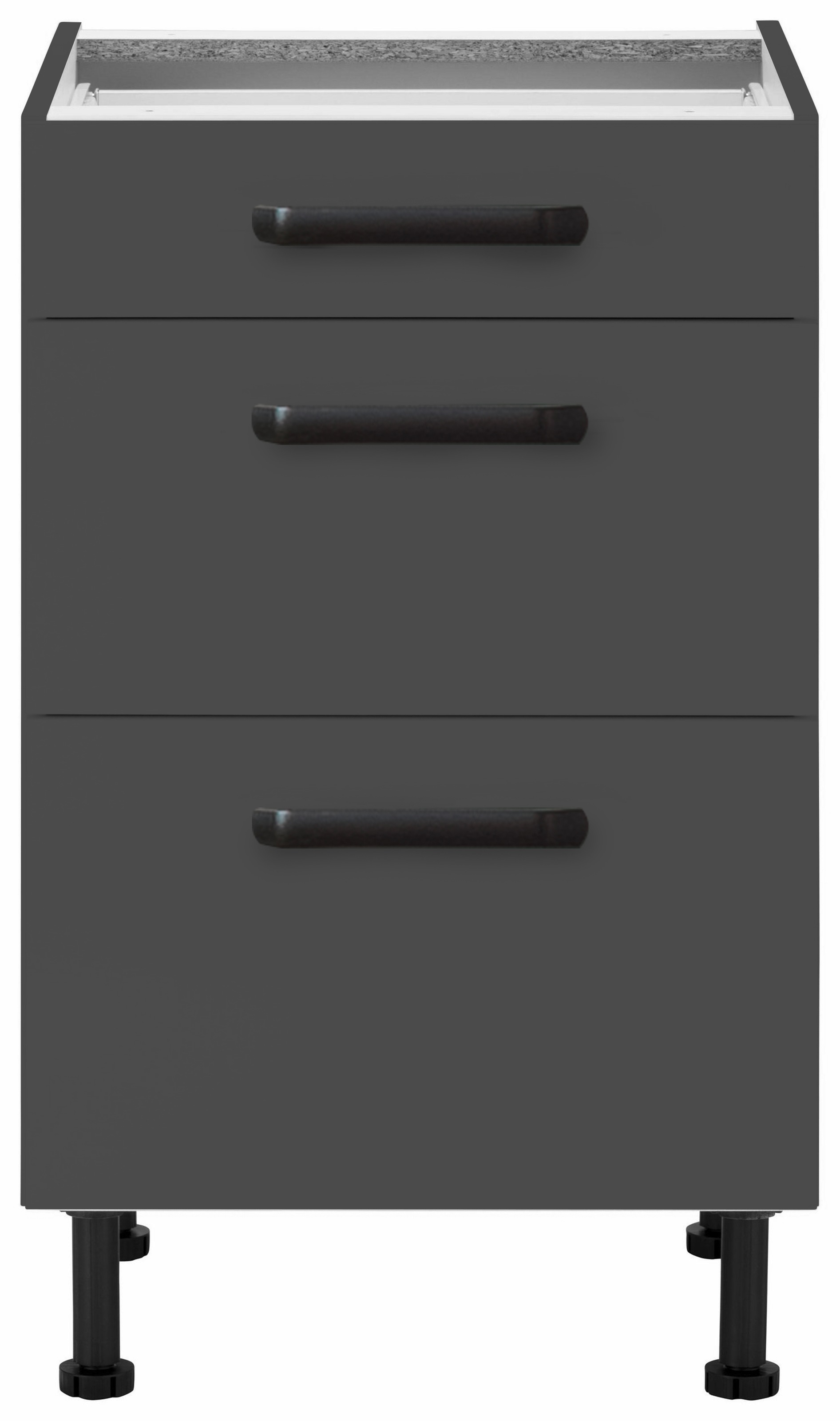 wiho Küchen Unterschrank »Simi«, Soft-Close-Funktion in Schubkästen und Auszügen, verstellbare Füsse