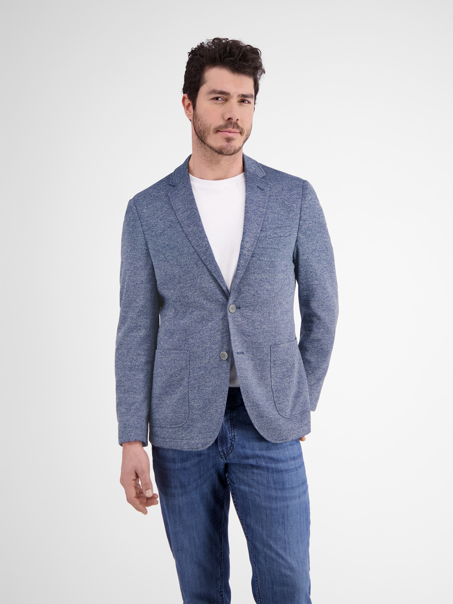 LERROS Jerseysakko »LERROS Jerseyblazer mit Muster im Innenfutter«