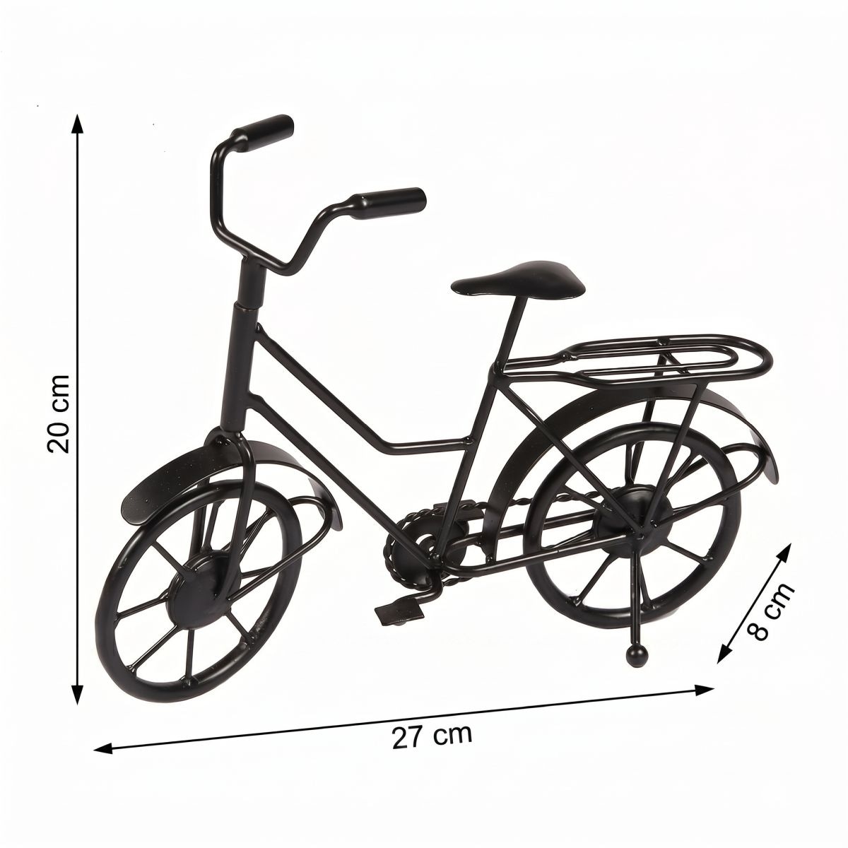 Ambiente Haus Objet décoratif »Deko Fahrrad - schwarz 27cm« aus Metall