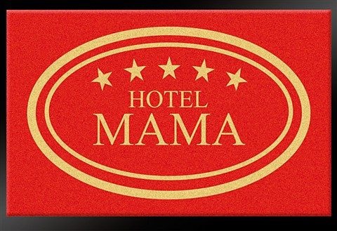 Image of HANSE Home Fussmatte »Hotel Mama - 5 Sterne«, rechteckig, 8 mm Höhe, mit Spruch, Schrift, Robust, Pflegeleicht, Rutschfest, Jugendzimmer, Eingangsbereich, Waschbar bei Ackermann Versand Schweiz