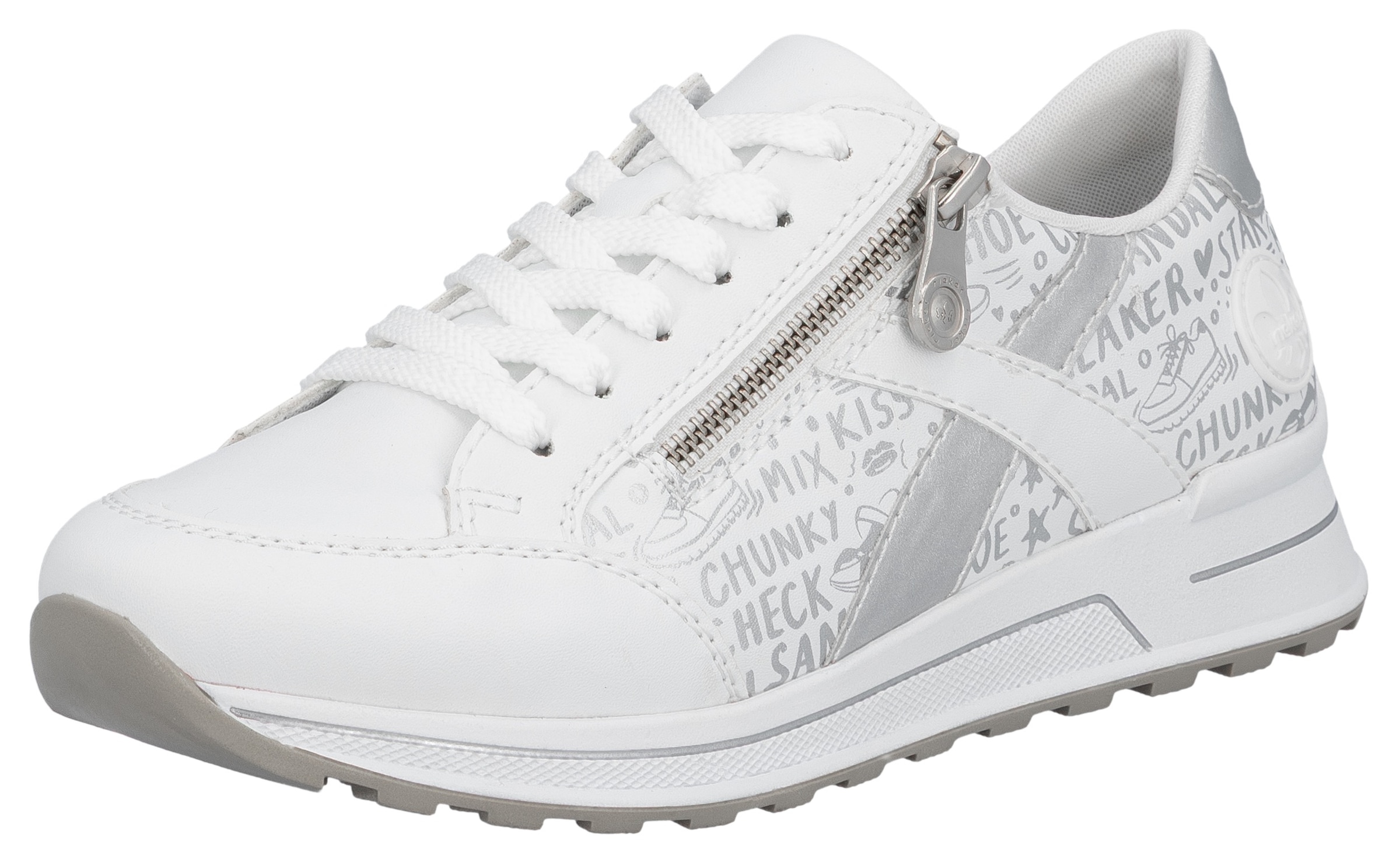 Image of Rieker Sneaker herausnehmbarer Soft-Einlage, Freizeitschuh, Halbschuh, Schnürschuh