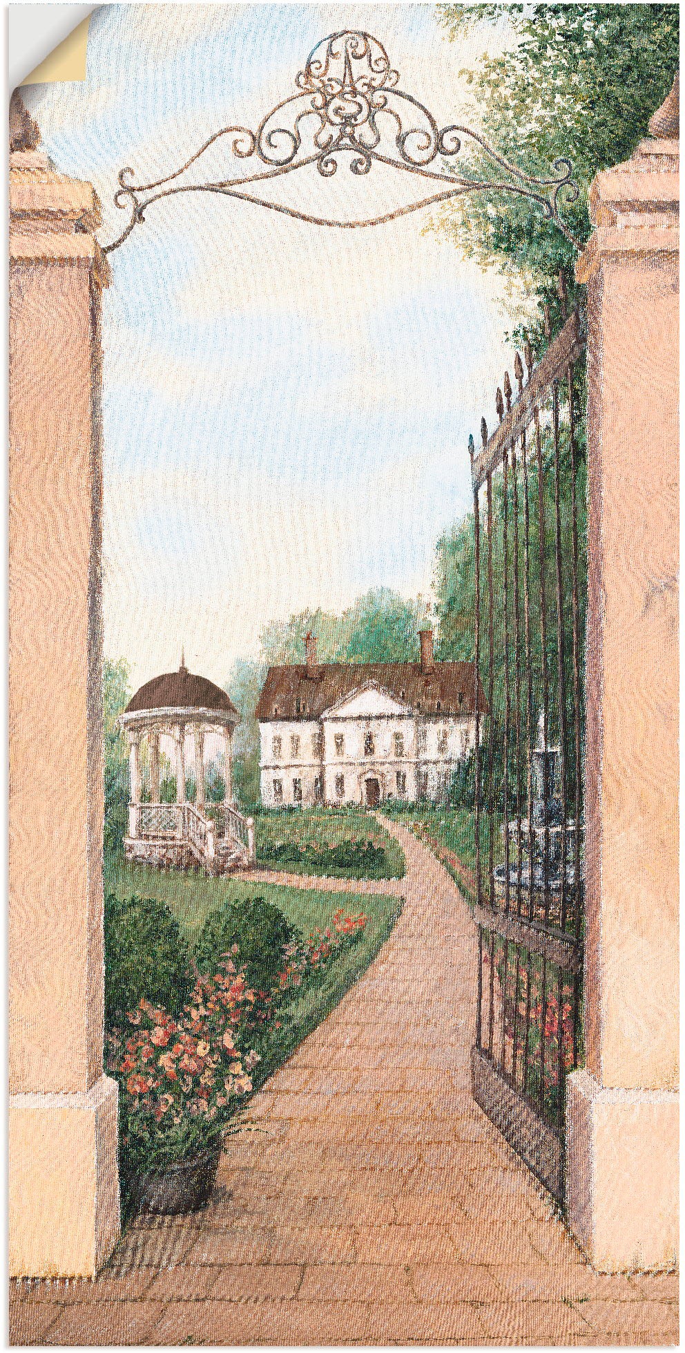 Image of Artland Wandbild »Blick auf Gutshaus«, Gebäude, (1 St.), in vielen Grössen & Produktarten - Alubild / Outdoorbild für den Aussenbereich, Leinwandbild, Poster, Wandaufkleber / Wandtattoo auch für Badezimmer geeignet bei Ackermann Versand Schweiz