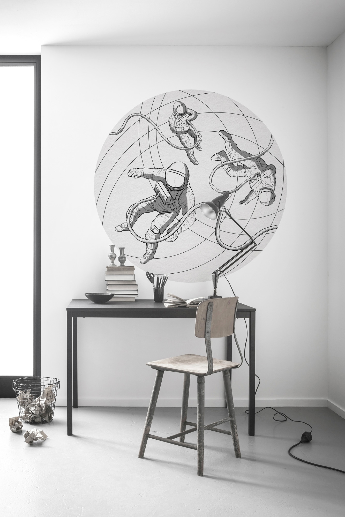 Komar Fototapete »Vlies selbstklebend - Weltraum - Grösse 125 x 125 cm«, bedruckt, Wohnzimmer, Schlafzimmer