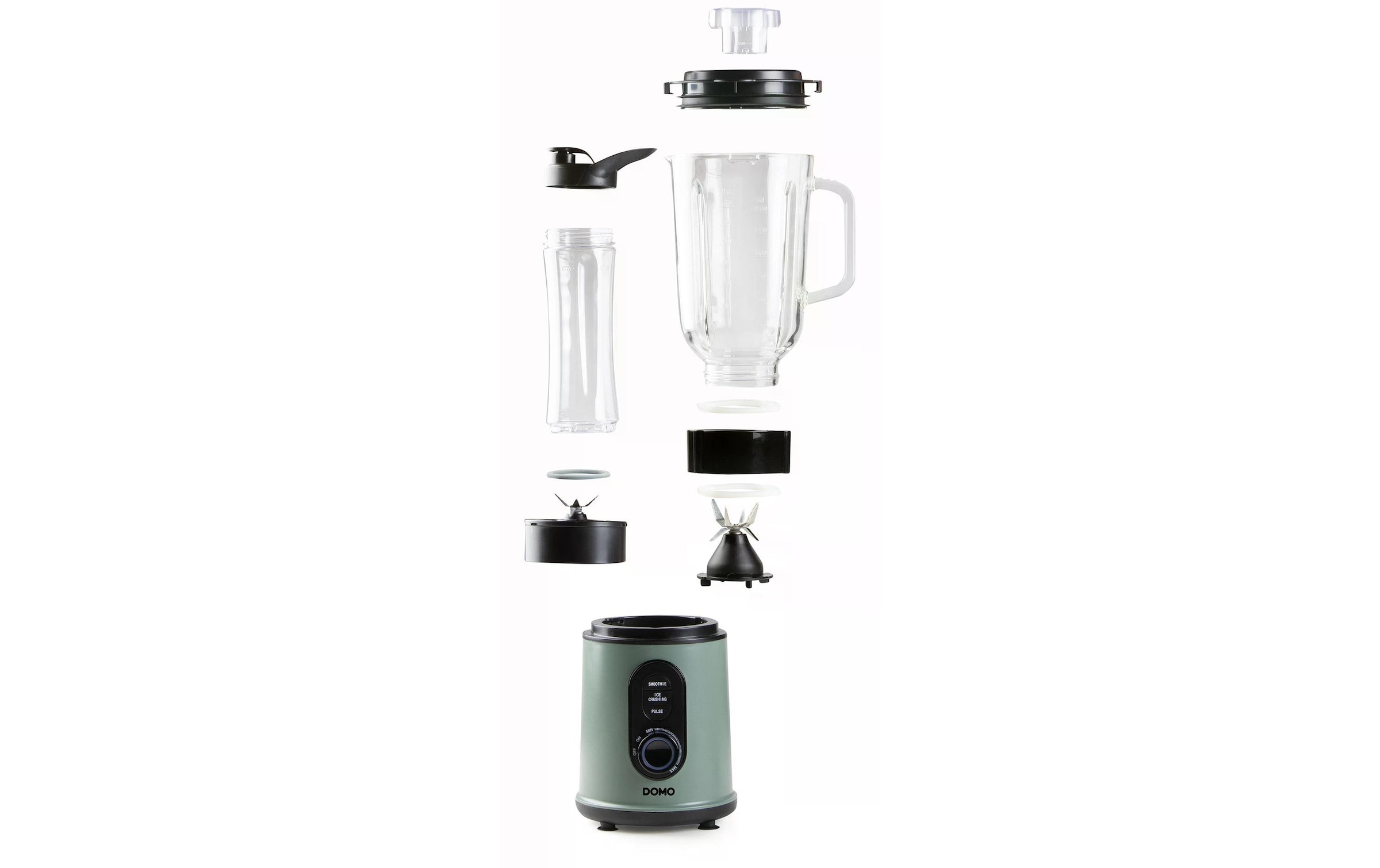 Domo Standmixer »DO734BL Dunkelgrün«, 800 W