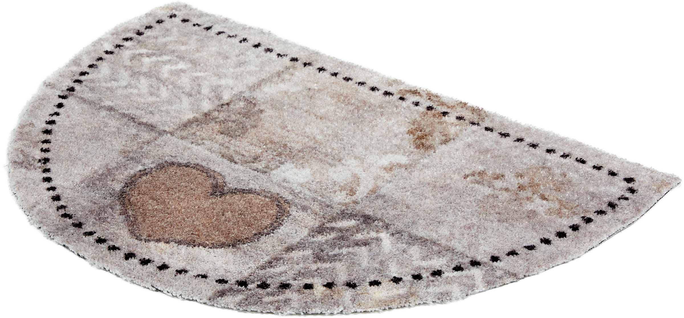 ASTRA Fussmatte »Pure&Soft 017« halbrund 7 mm Höhe Sauberlaufmatte, weiche Oberfläche, waschbar, rutschfest