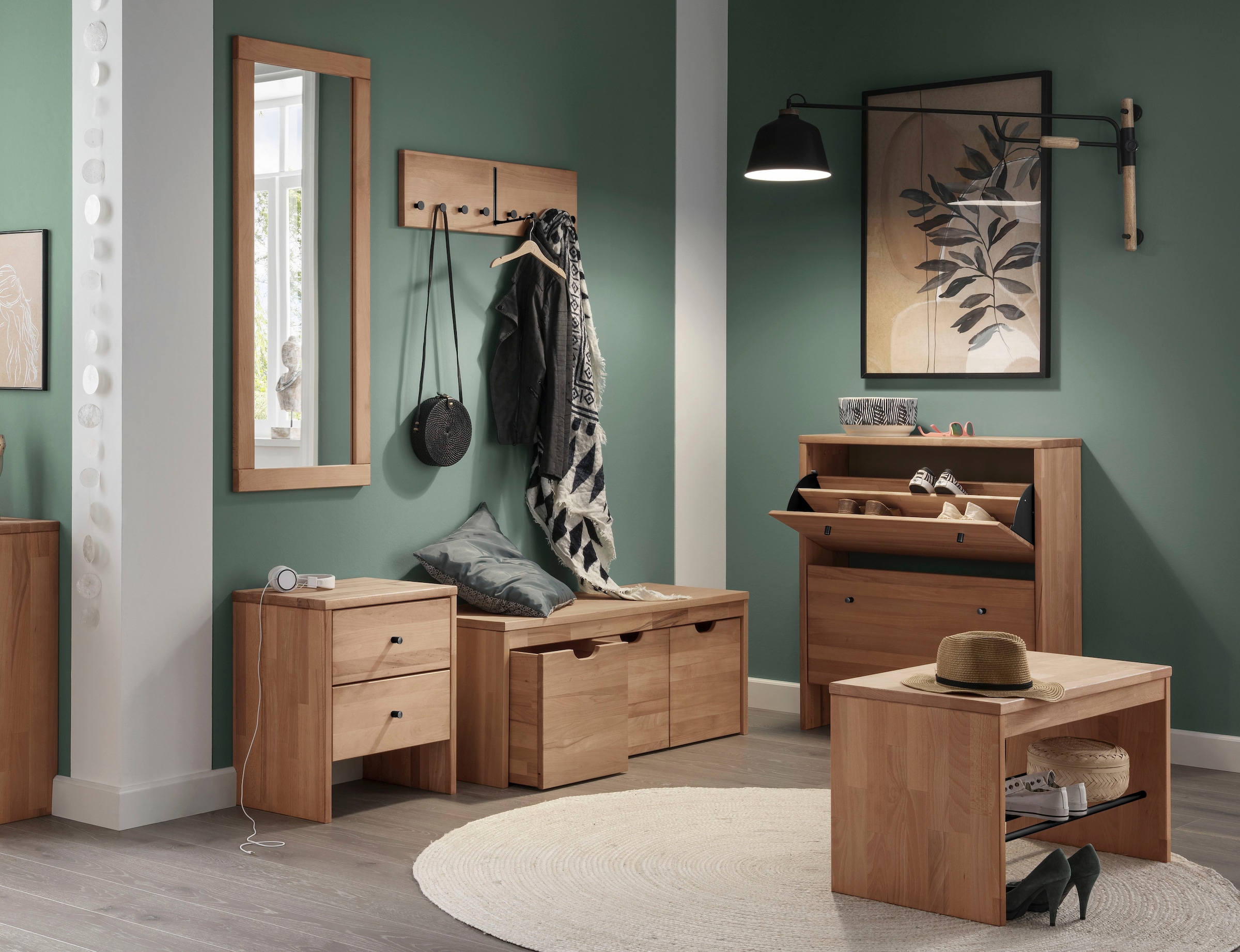 Home affaire Kombikommode »Dura Kommode Schrank Schuhschrank« aus FSC®-zertifizierten Massivholz, Breite 82 cm