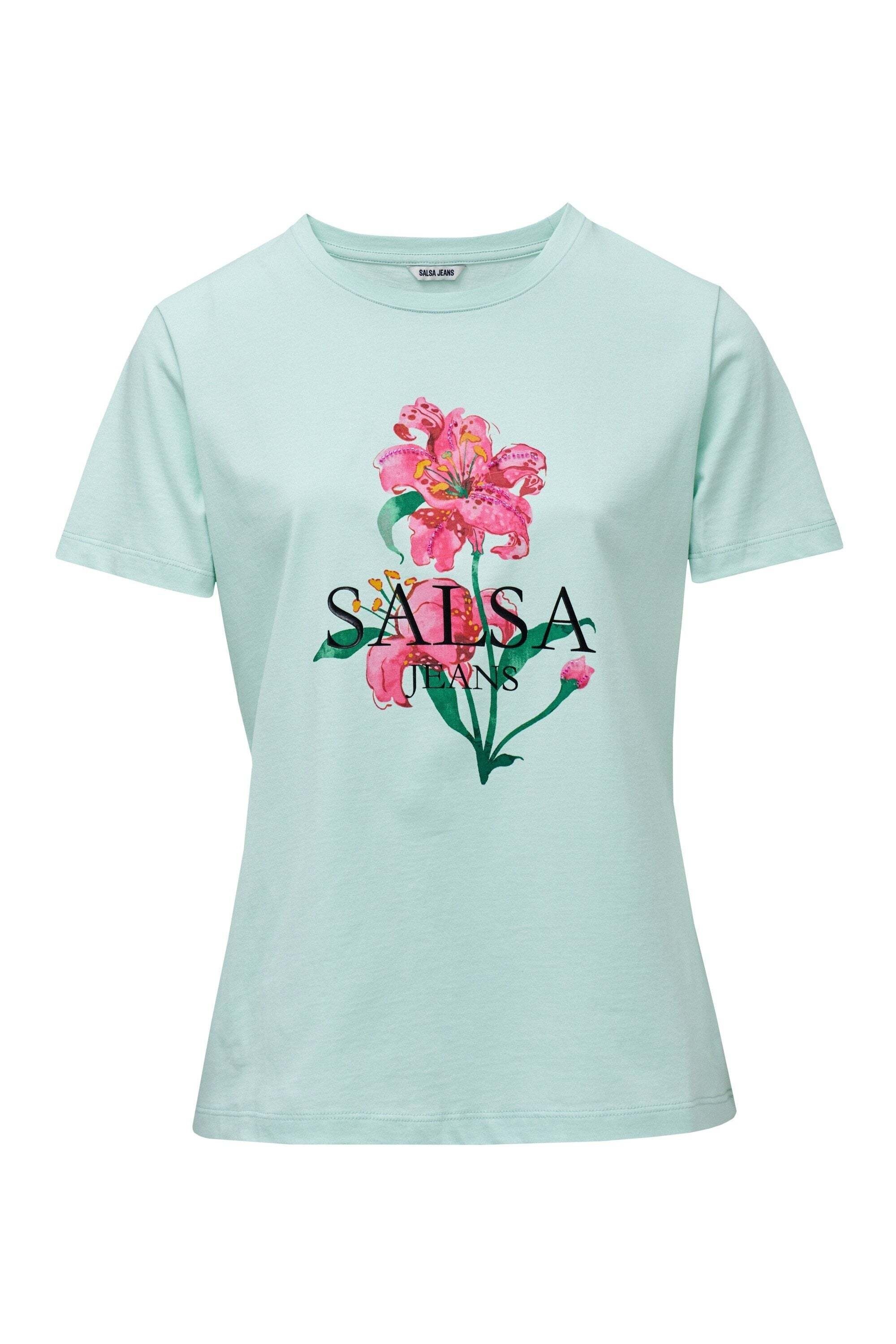 Image of Salsa T-Shirt "Salsa Jeans T-Shirt Flower Print"