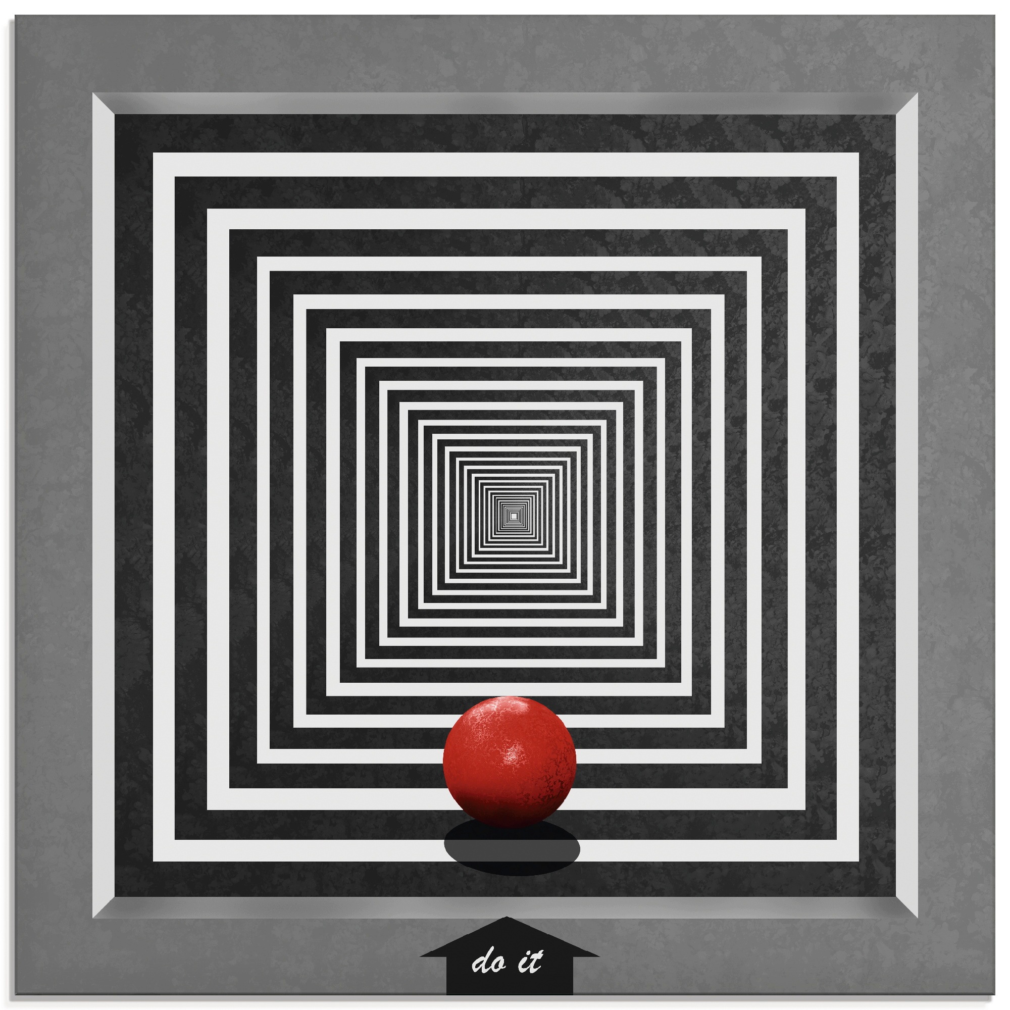 Image of Artland Glasbild »Mach es«, Muster, (1 St.) bei Ackermann Versand Schweiz