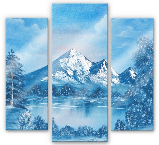 Image of Wall-Art Mehrteilige Bilder »Alpsee in den Bergen (3-teilig)«, (Set, 3 St.) bei Ackermann Versand Schweiz