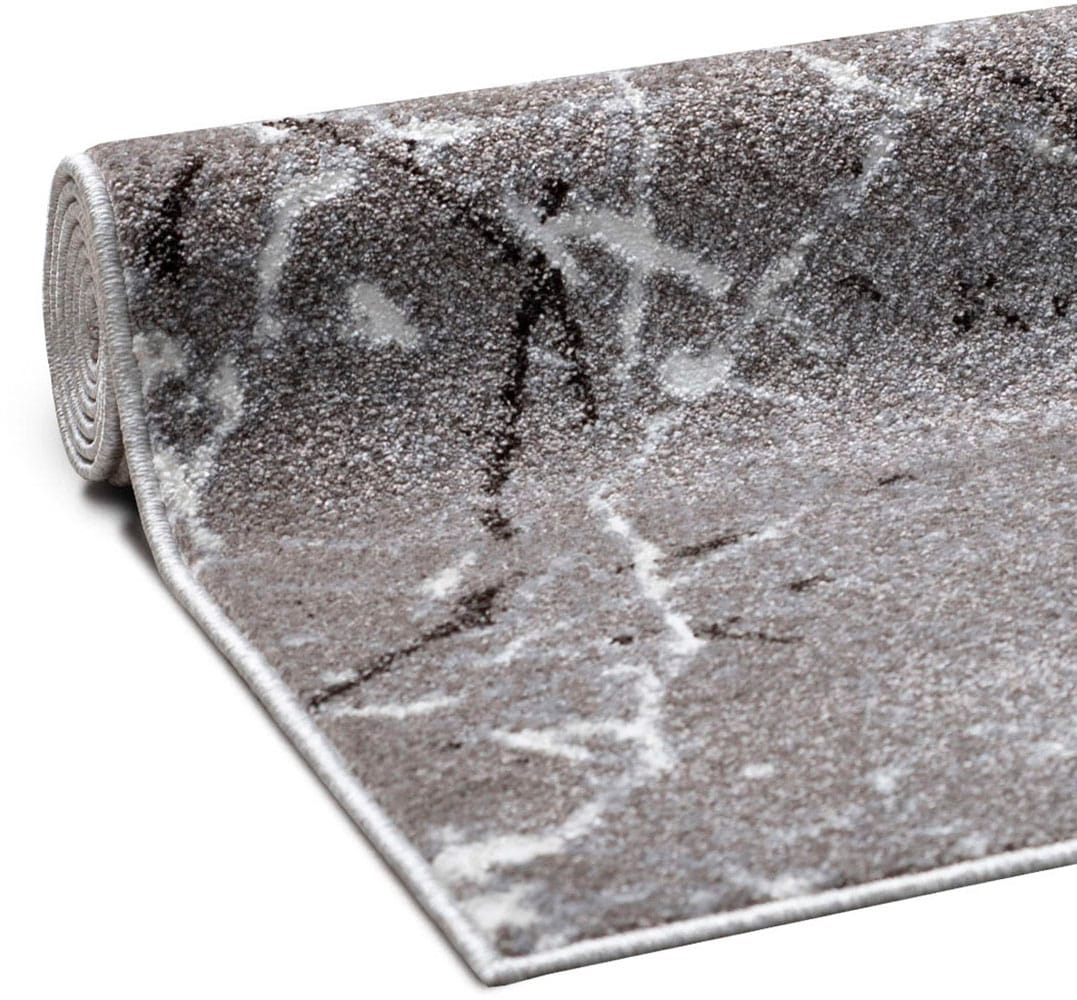 GOODproduct Teppich »Tjara« rechteckig 9 mm Höhe Marmor-Design, mit besonders weichem Flor, Kurzflor, dichte Qualität