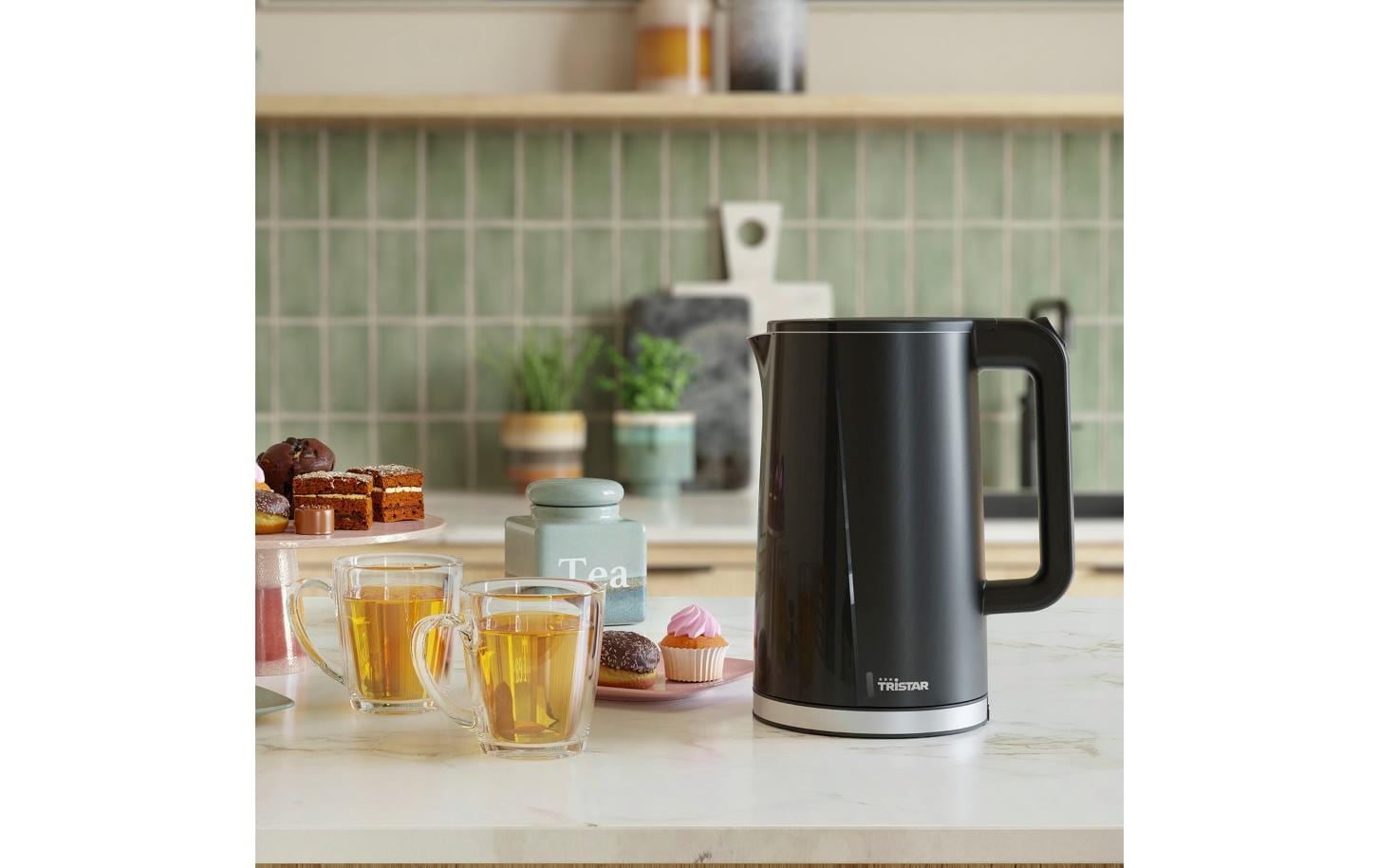 Tristar Wasserkocher »Tristar Wasserkocher Cool Touch WK-3407 1.7 l, Schwarz«