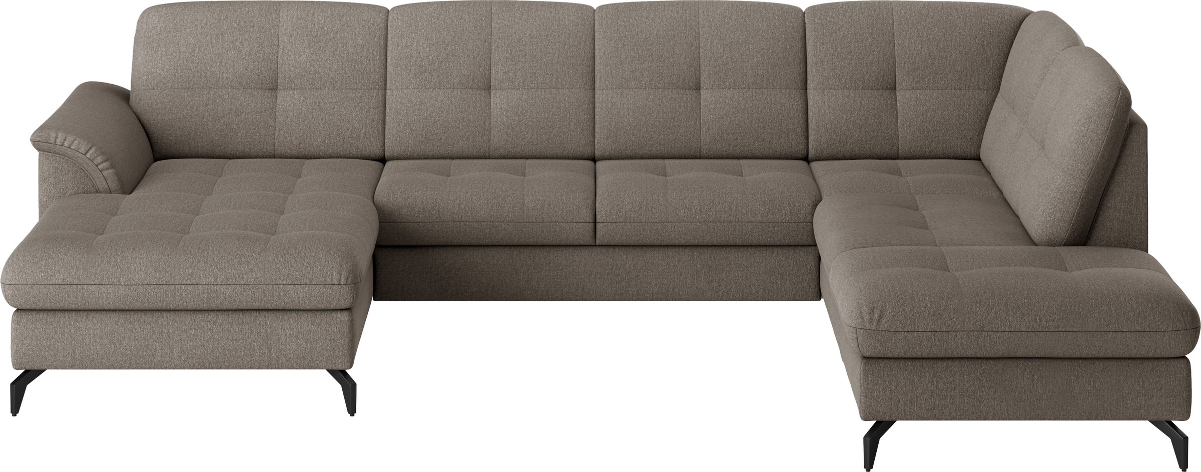 sit&more Wohnlandschaft »Zora U-Form«, wahlweise mit Bettfunktion und Bettkasten