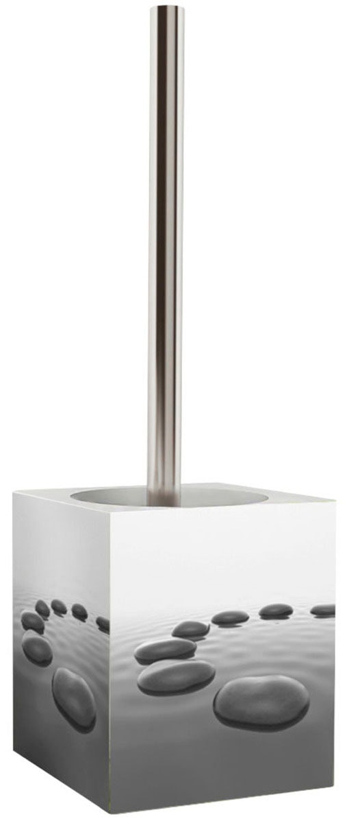 Sanilo Set d'accessoires de salle de bain »Black Stones« bestehend aus WC-Sitz, Badteppich, Stöpsel, Seifenspender, WC-Bürste