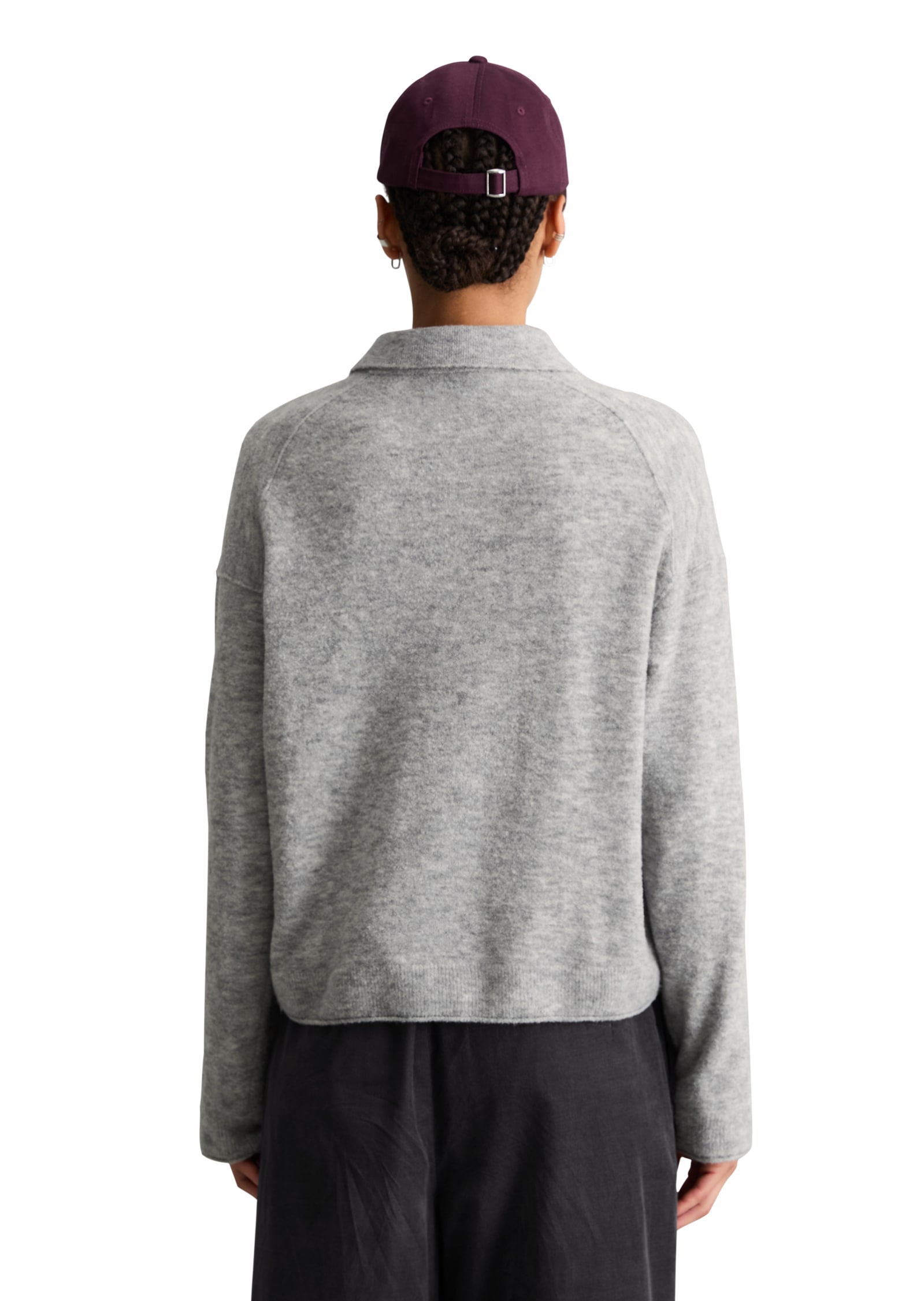 Marc O'Polo DENIM Polo à manches longues Strick, relaxed aus Bouclé-Garn, mit Schurwolle