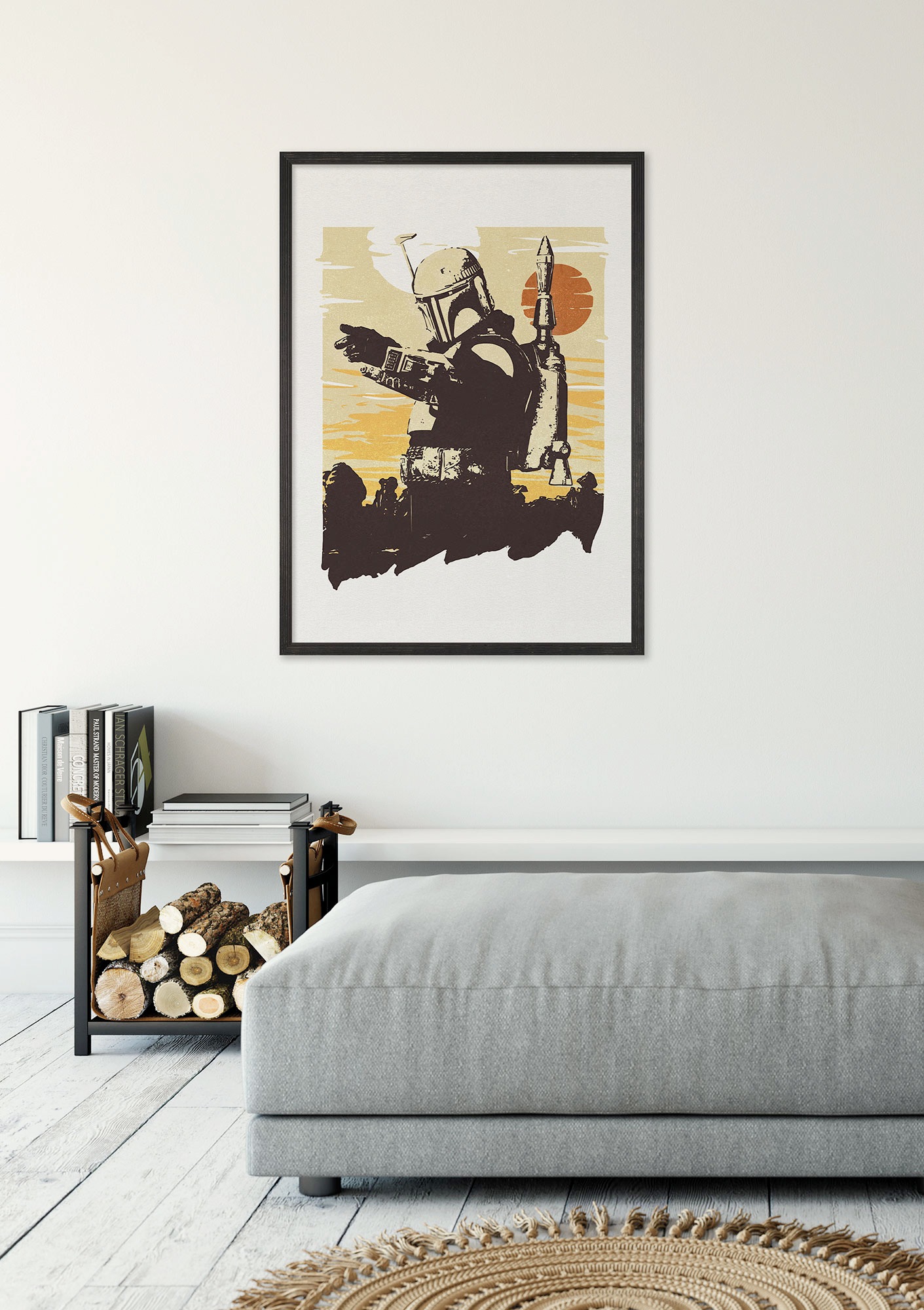 Image of Komar Wandbild "Star Wars Boba Fett Illustration Target" Disney Set, 1 Stk. tlg. 40 x 50 cm (Breite x Höhe) - Kinderzimmer, Dekoration